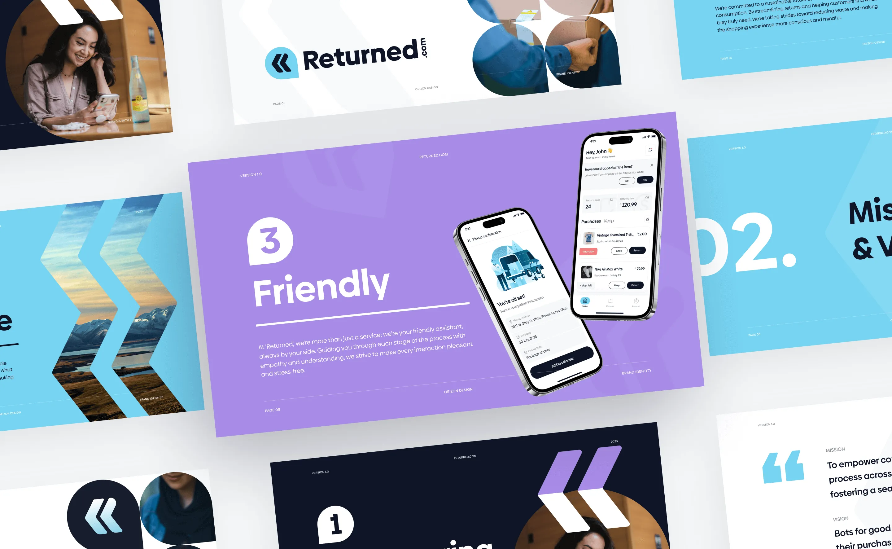 Display of presentation slides against a white background, highlighting the information presented clearly and effectively.