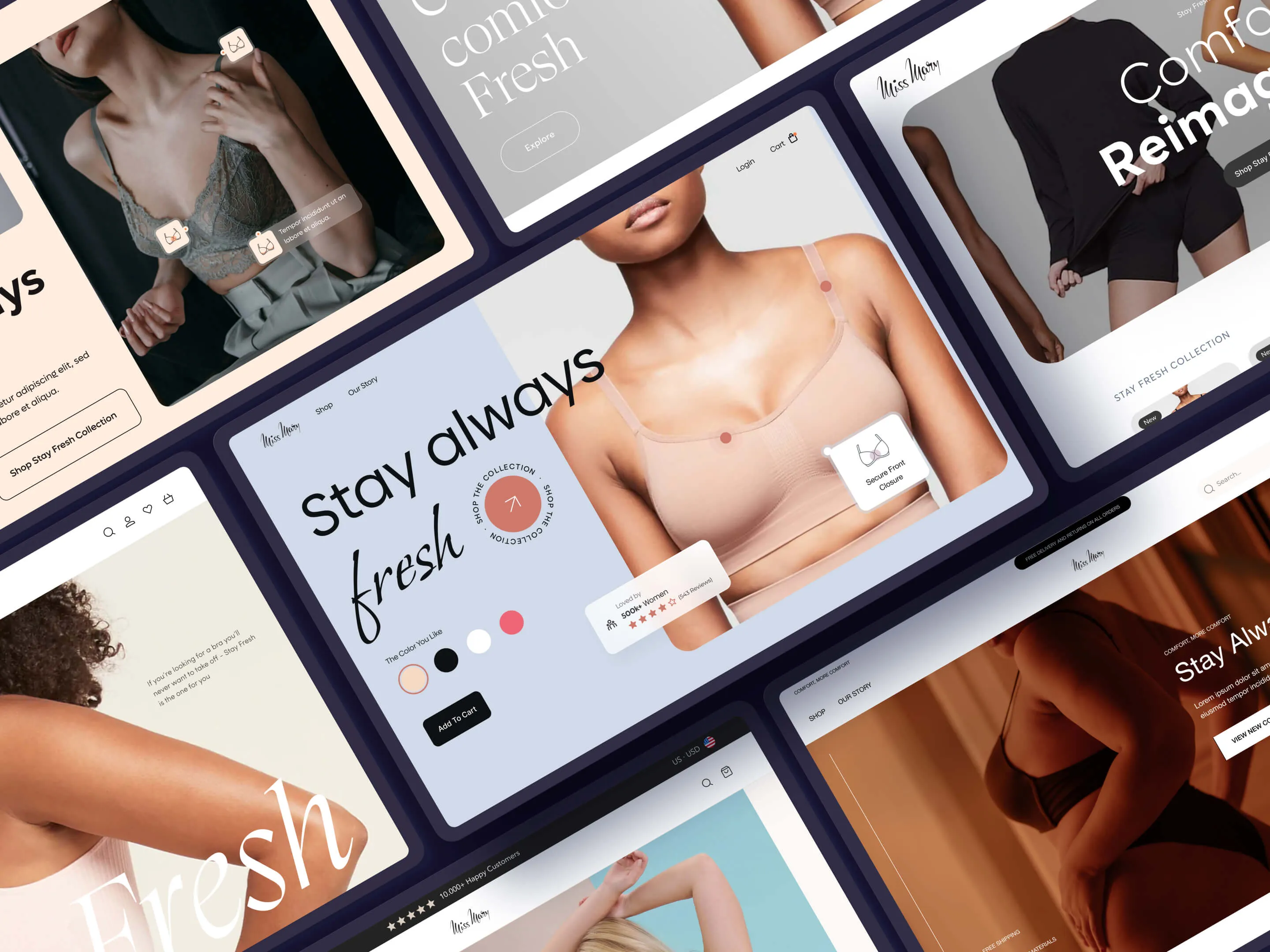 Une collection des meilleurs thèmes conçus spécifiquement pour les sites Web de vêtements et de mode pour femmes.