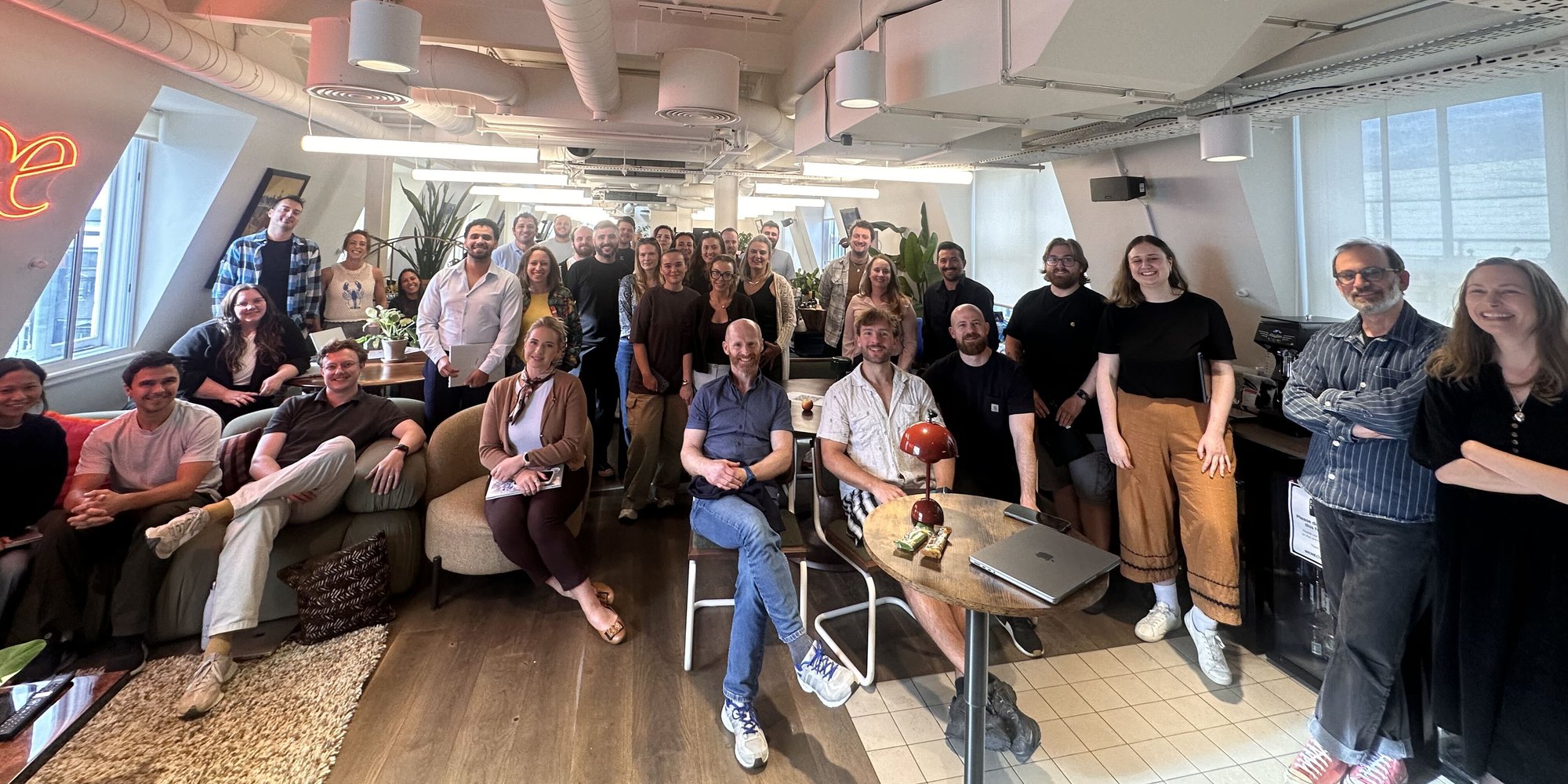 Hack week champions together in the studio