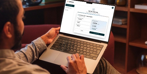 Vorboss channel-partner portal on a laptop