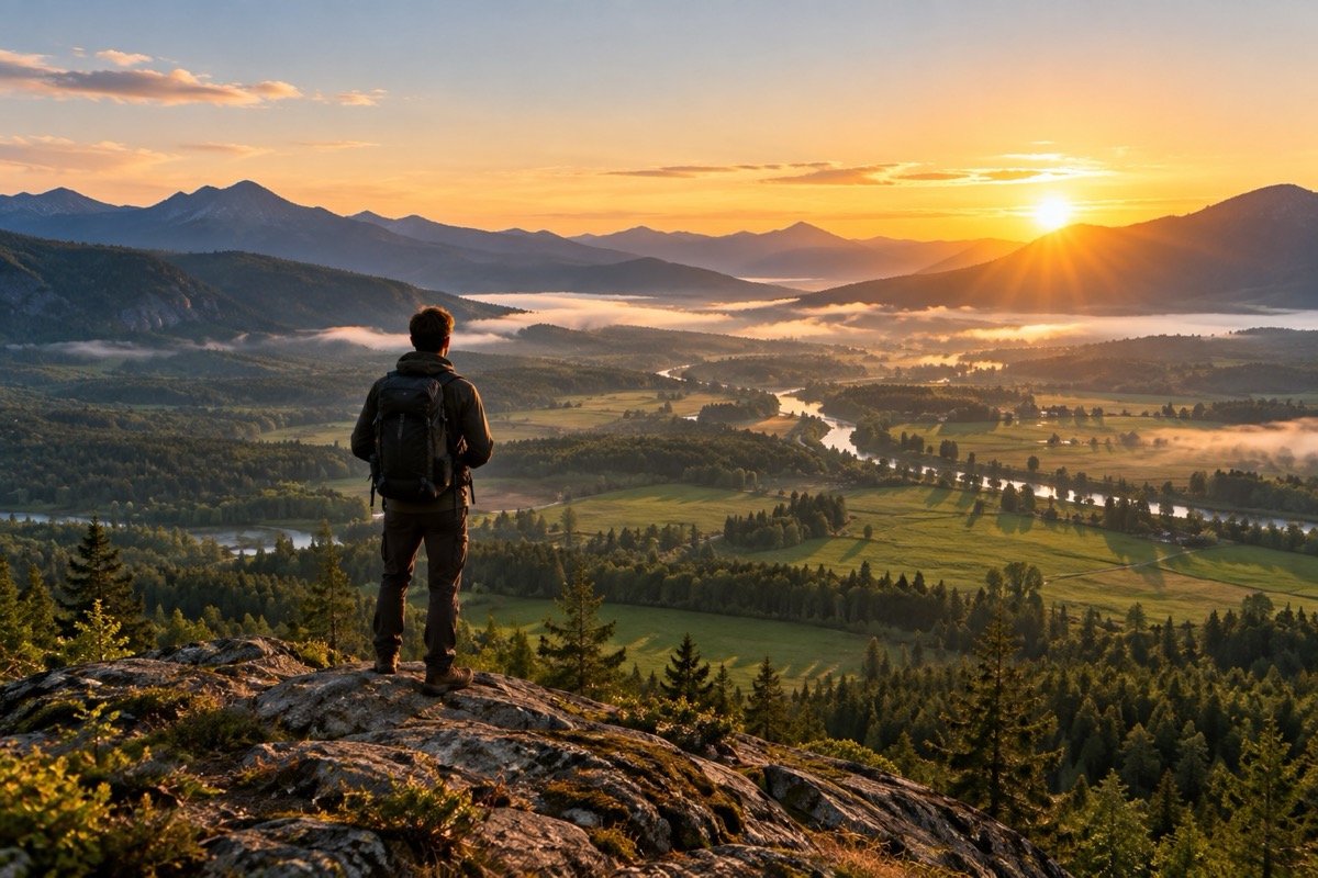 Open valley at sunrise symbolizing untapped opportunity beyond a saturated dropshipping market