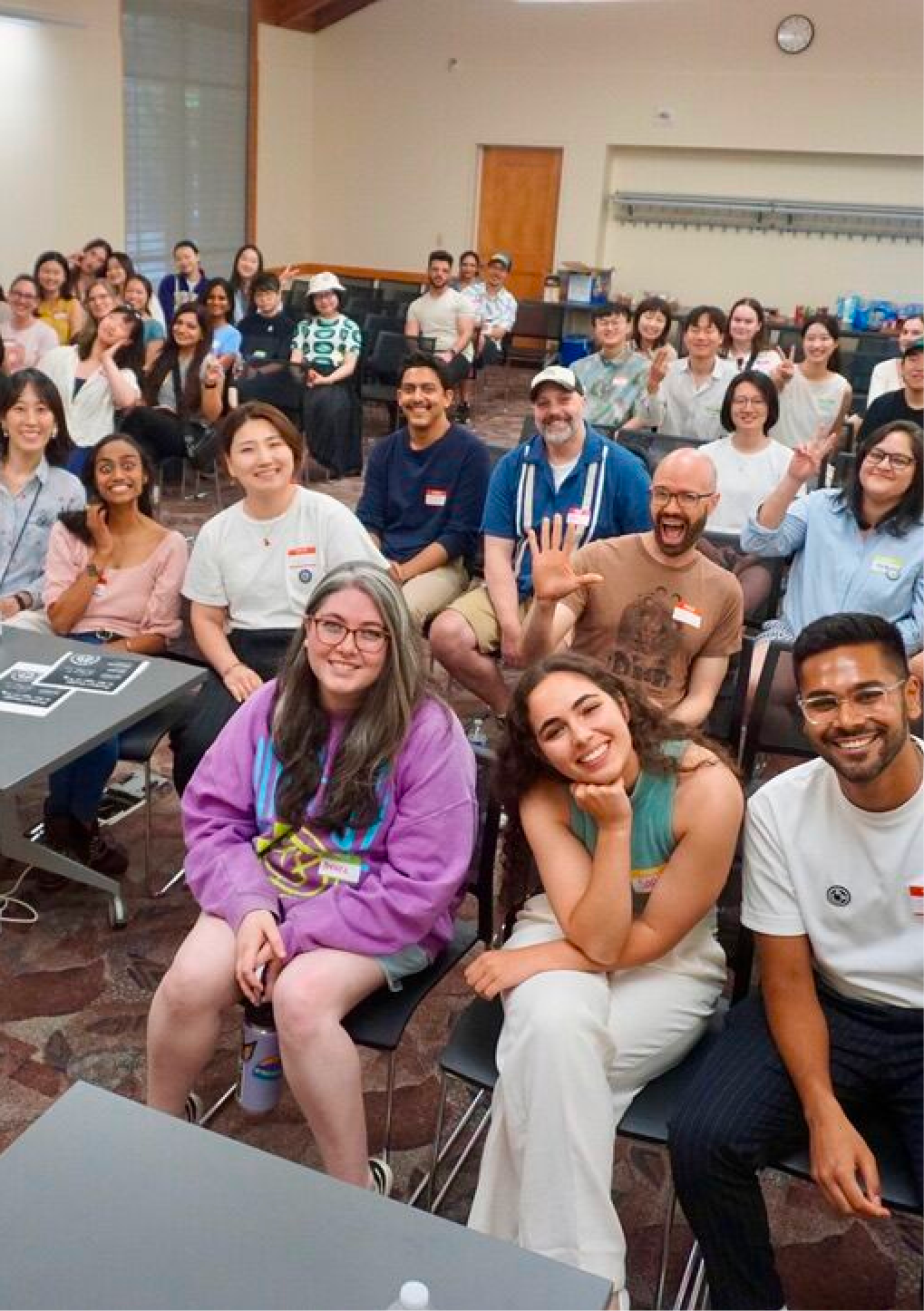 Group of people smiling and posing for a picture for ADP Seattle 2025
