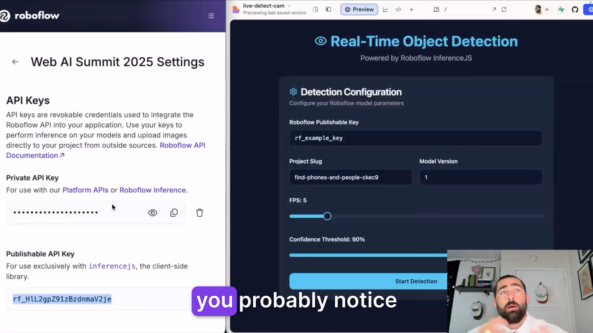video screenshot of webinar with animated captions