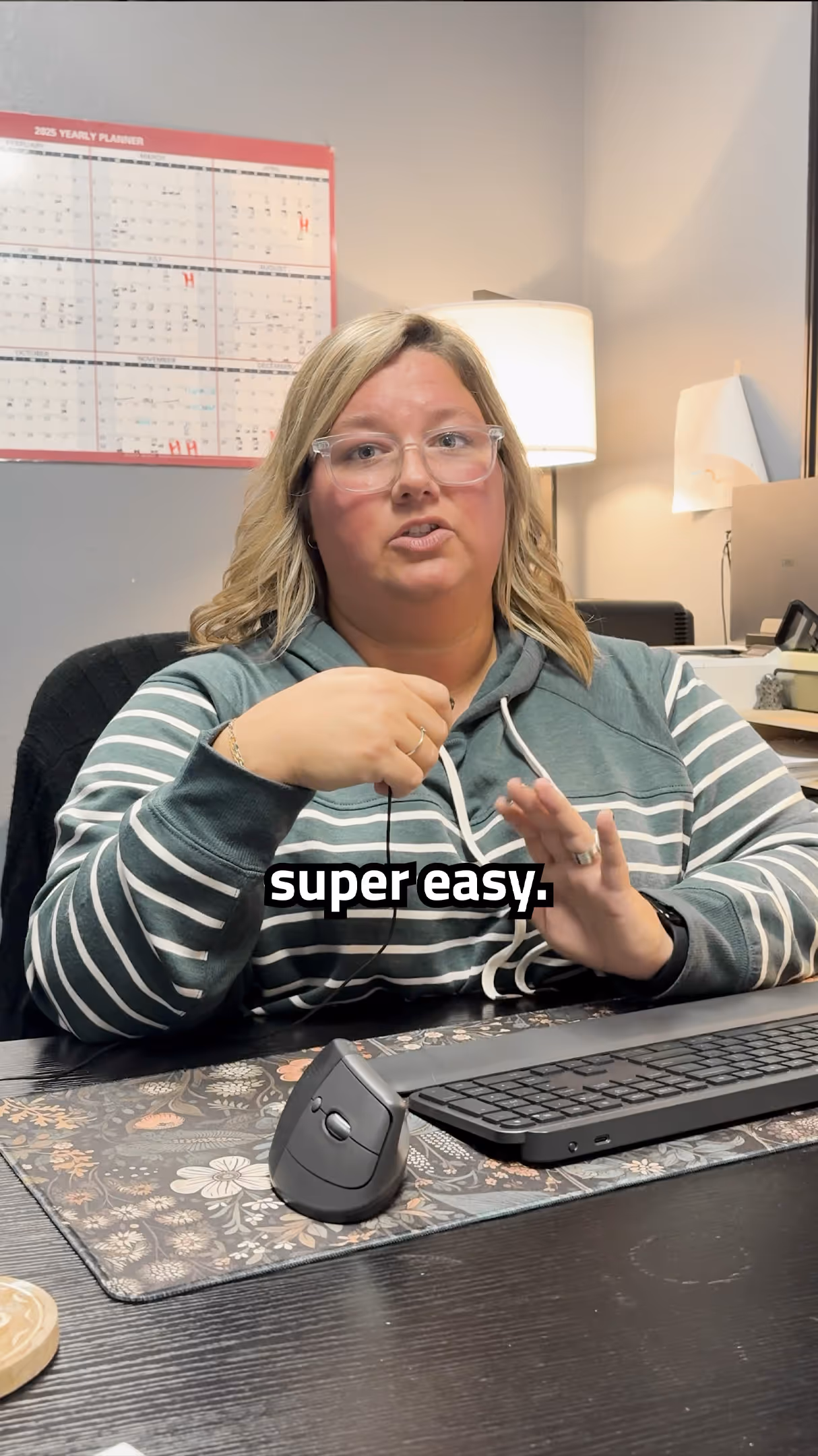 thumbnail of office worker speaking