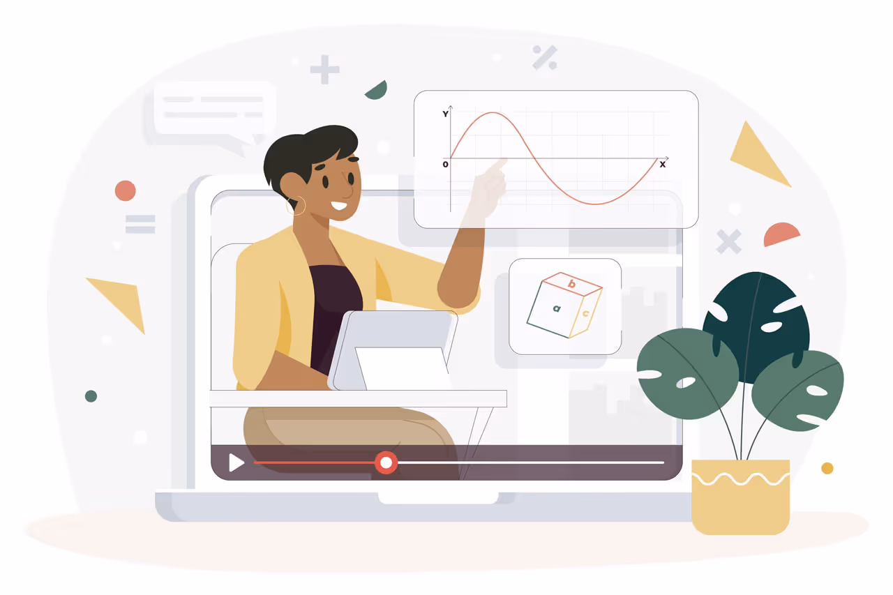 Stylized Graphics of Computer and Person 