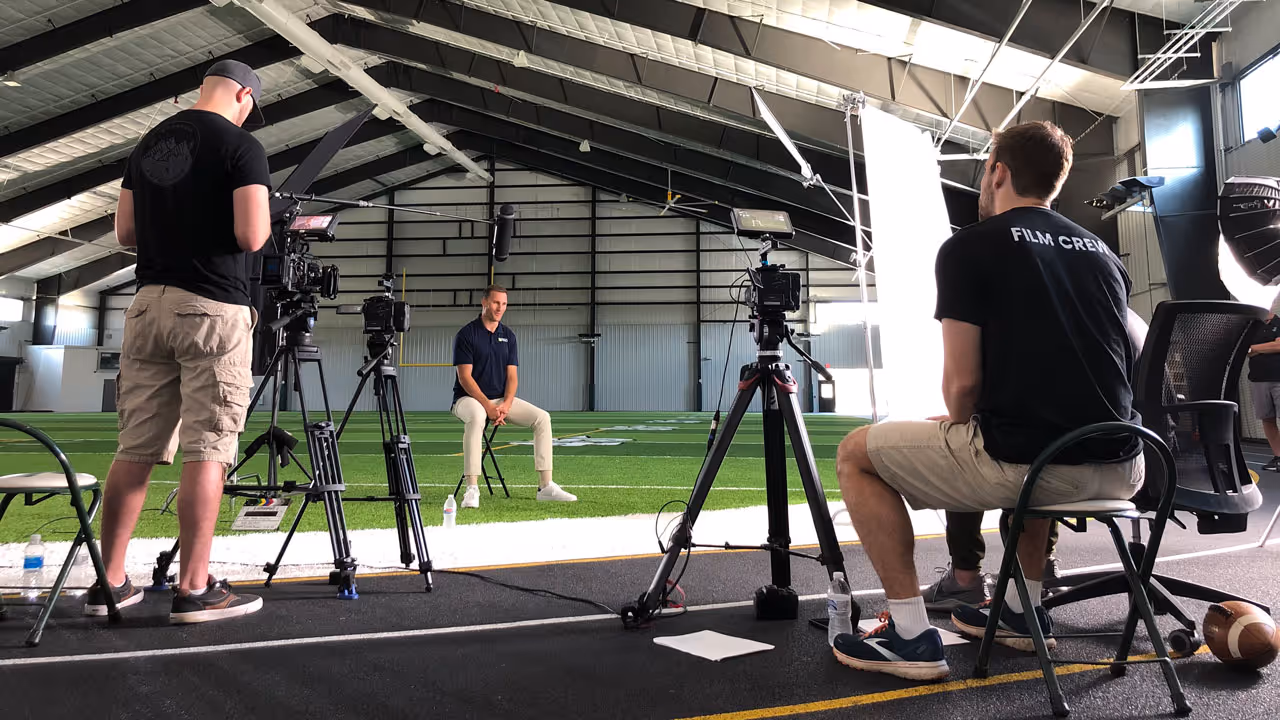 Interview Setup Behind The Scenes