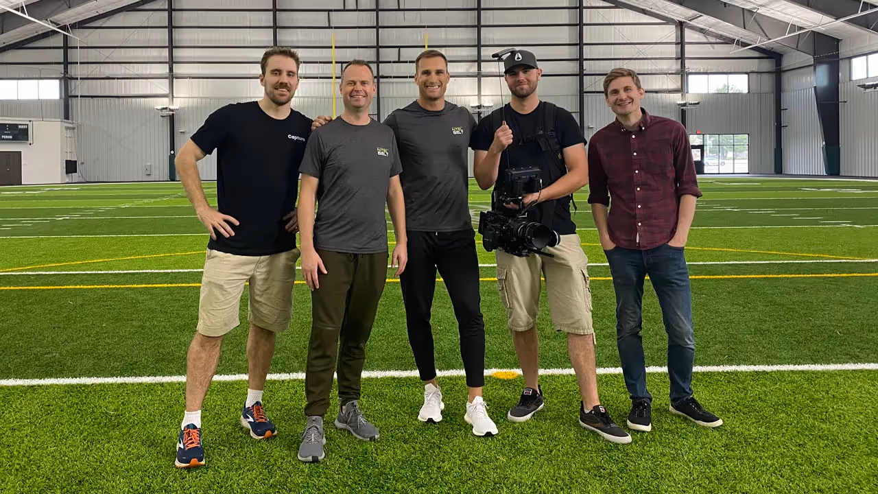 Capture Team Filming with Kirk Cousins