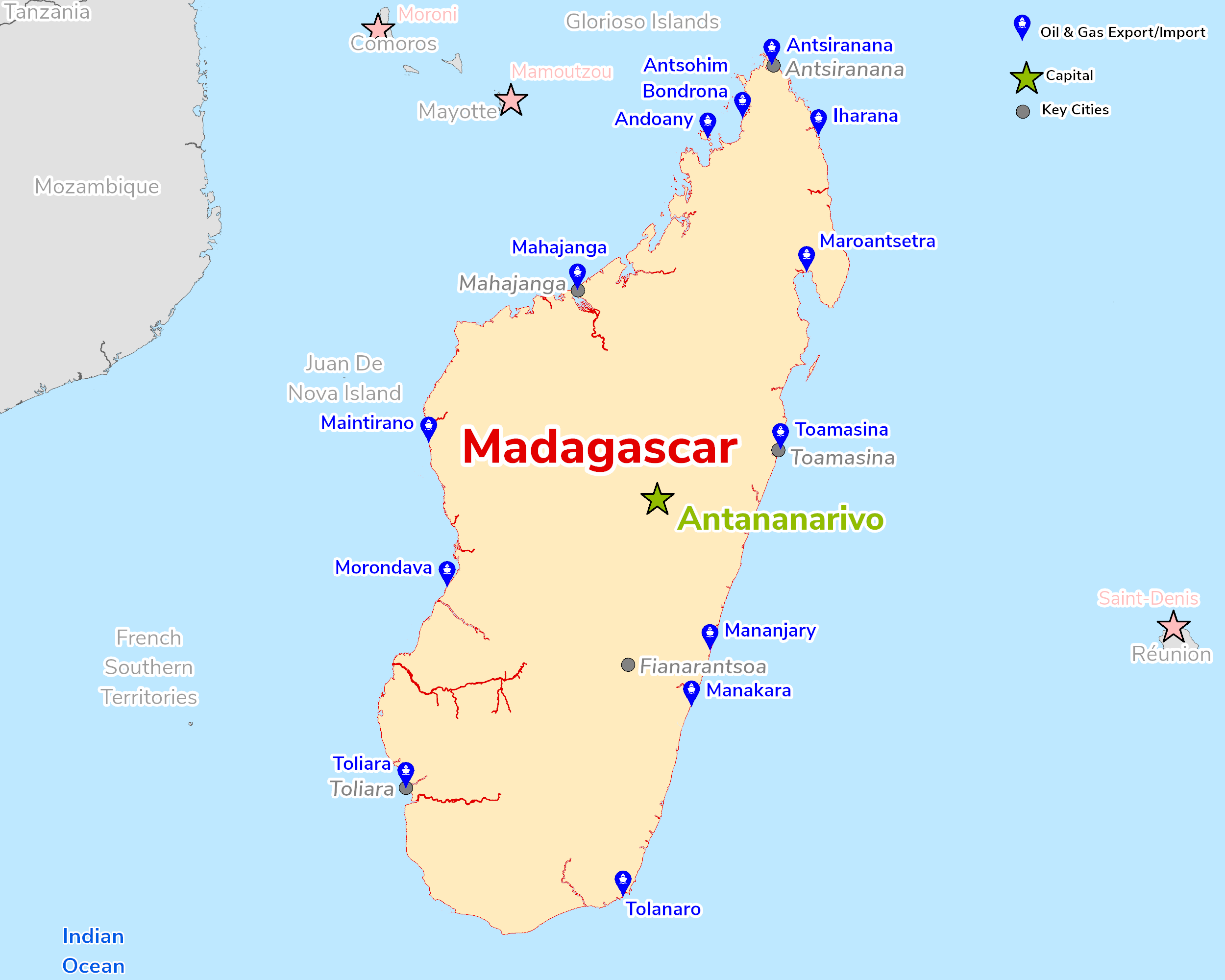 Map of Madagascar