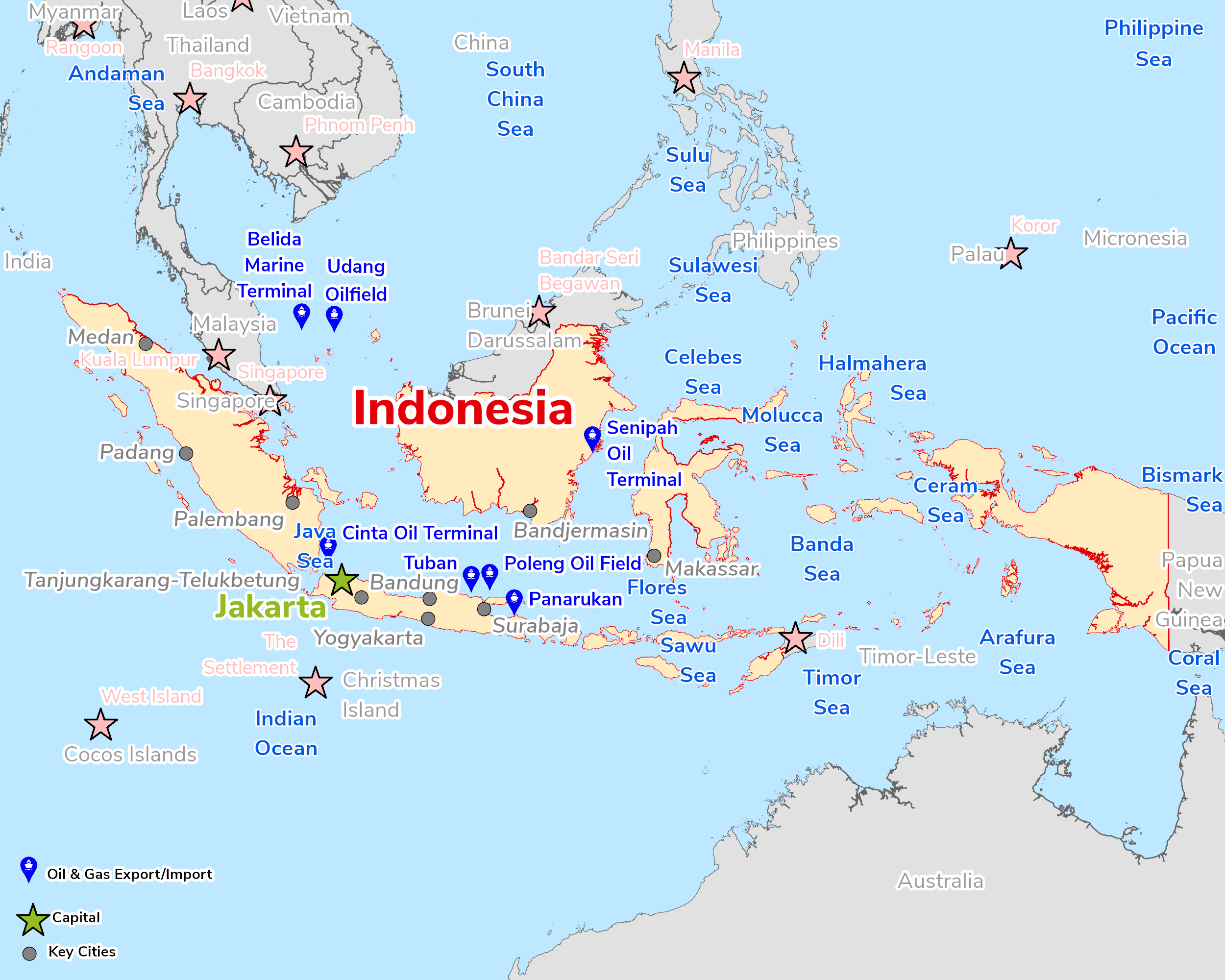 Map of Indonesia