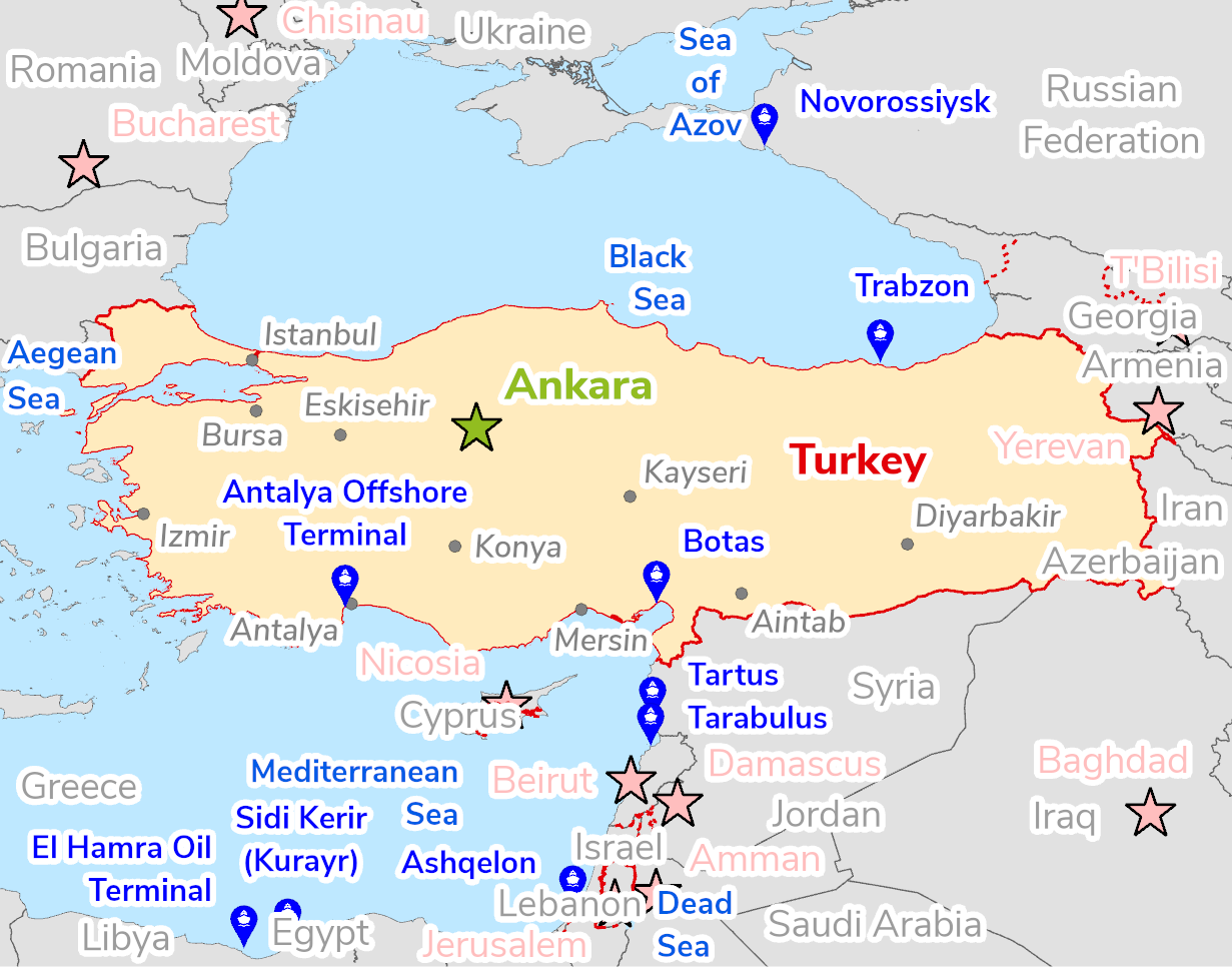 Map of Turkey