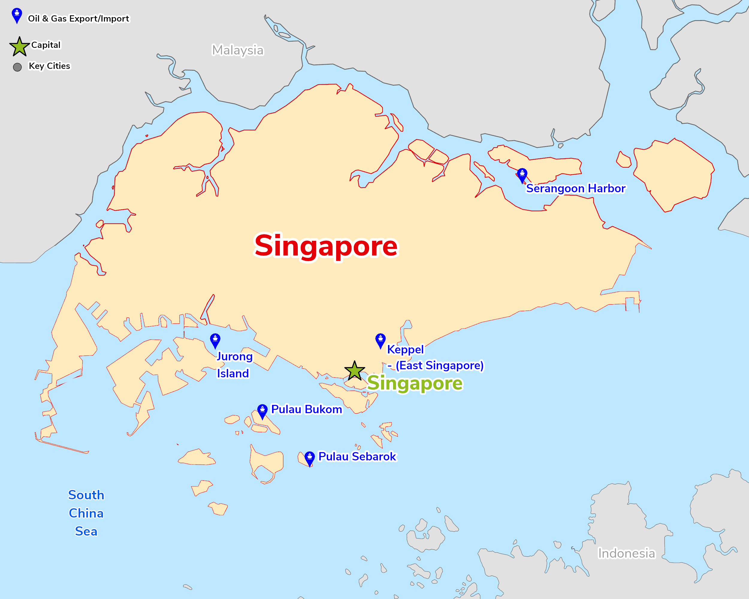 Map of Singapore