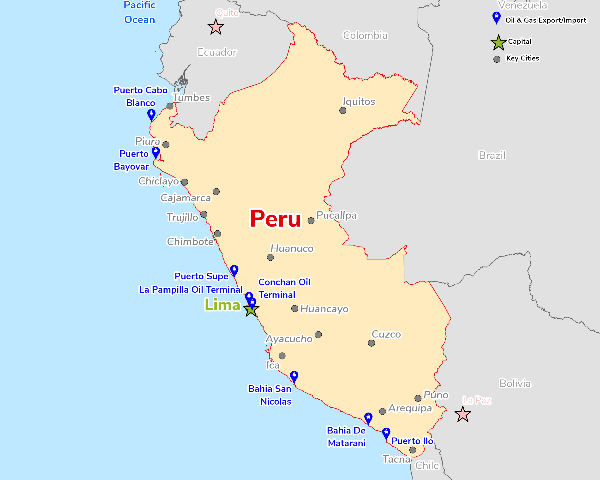 Map of Peru