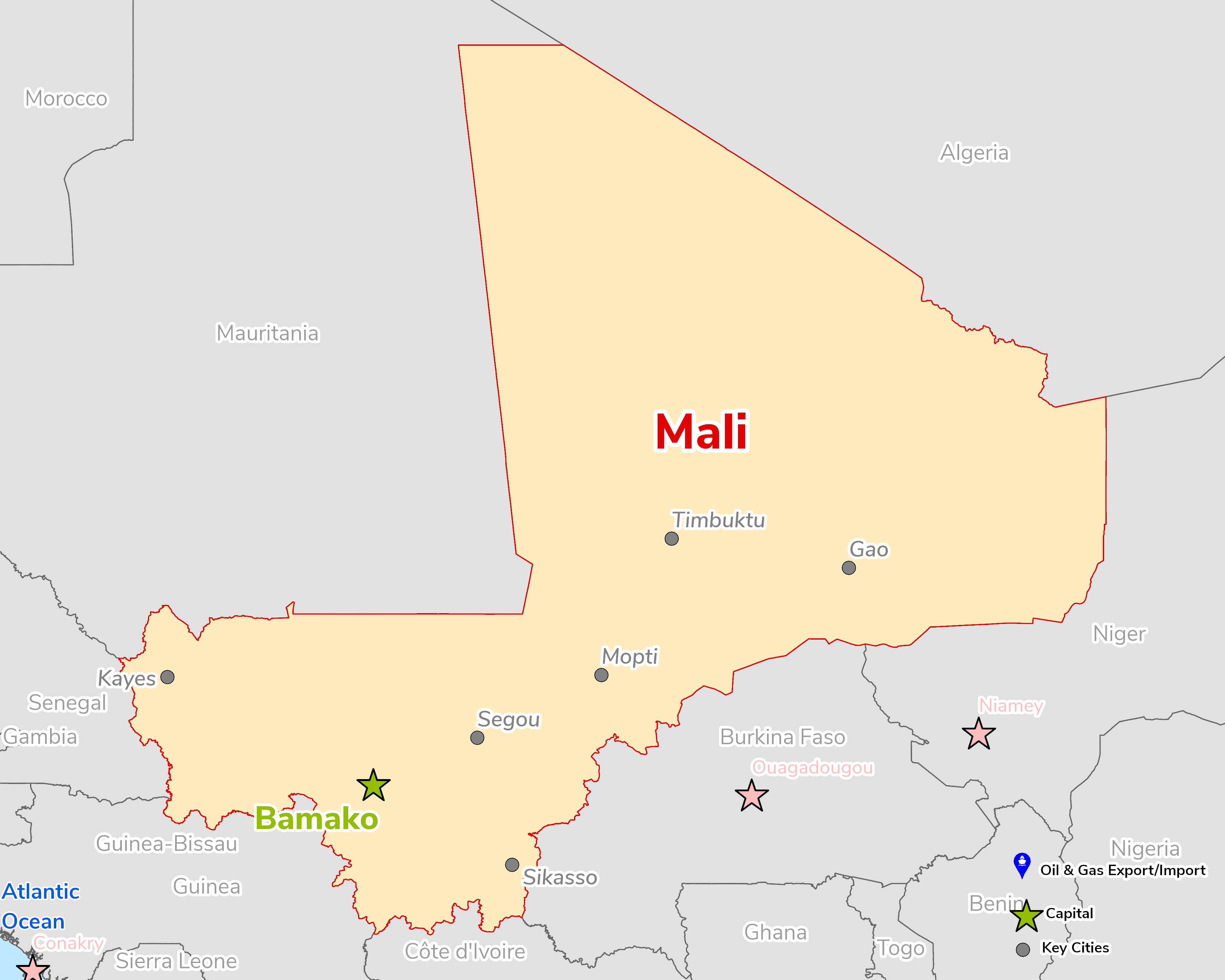 Map of Mali