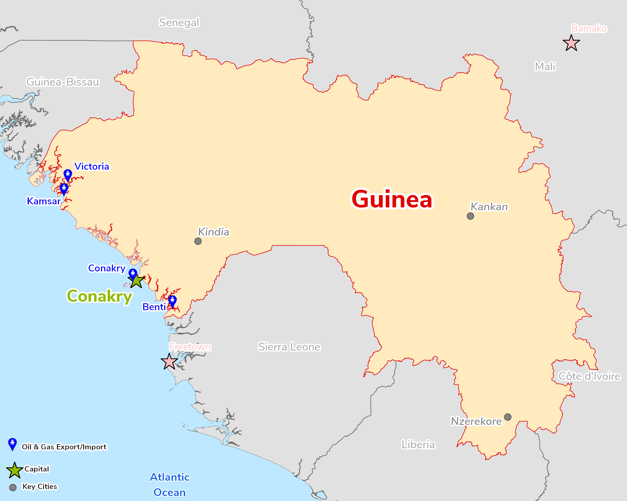 Map of Guinea