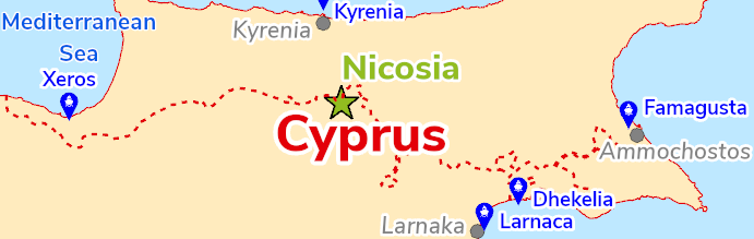 Map of Cyprus