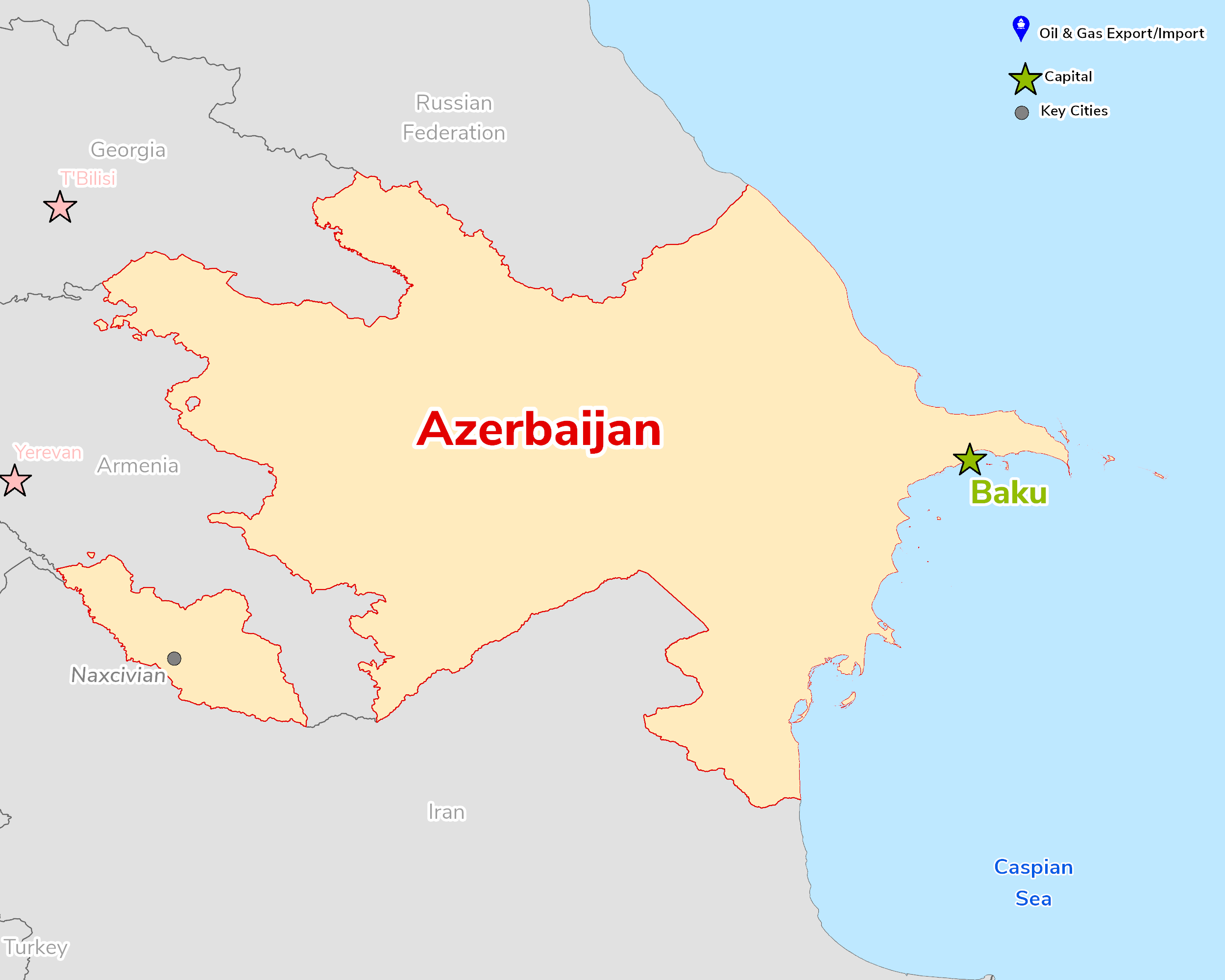Map of Azerbaijan