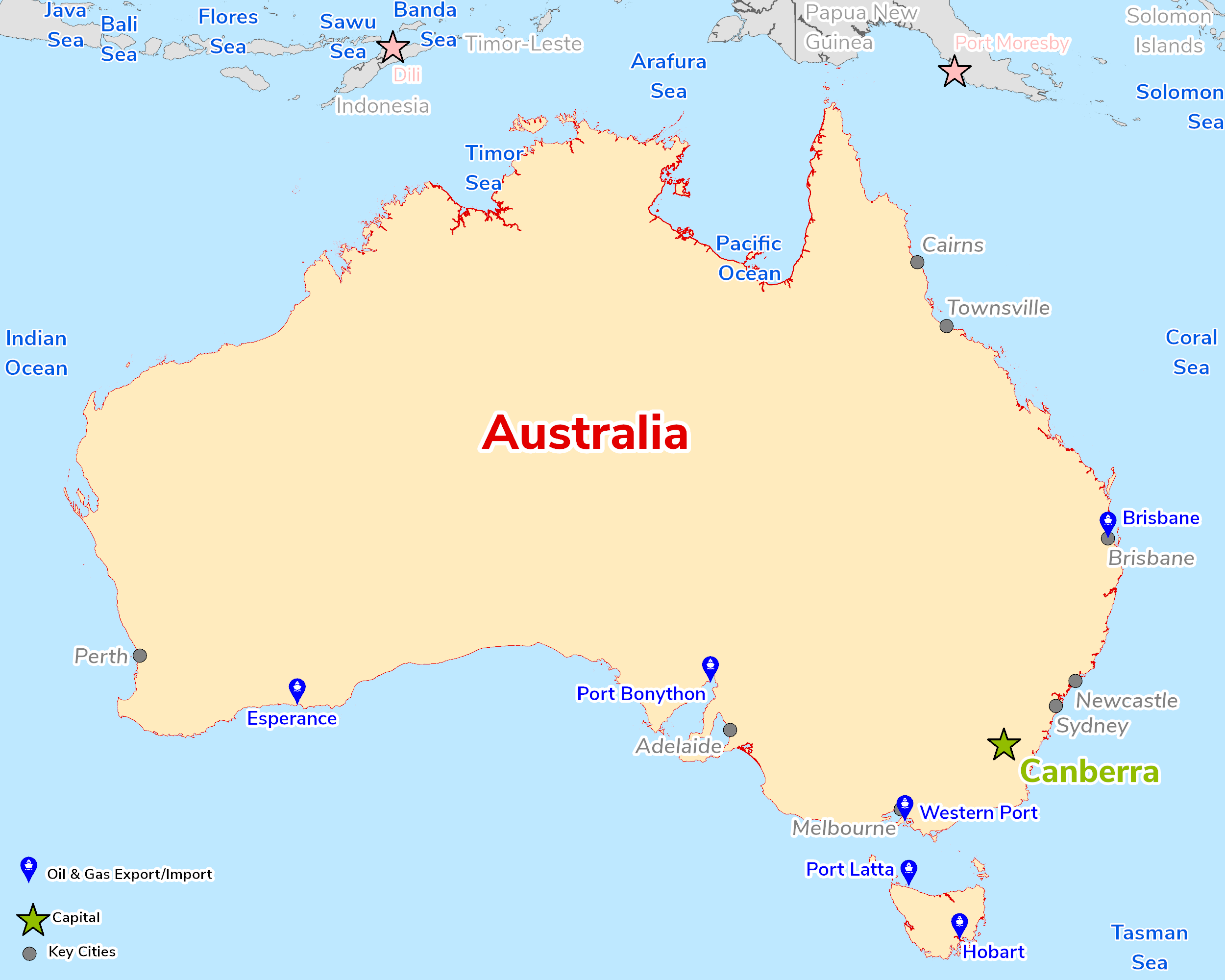 Map of Australia