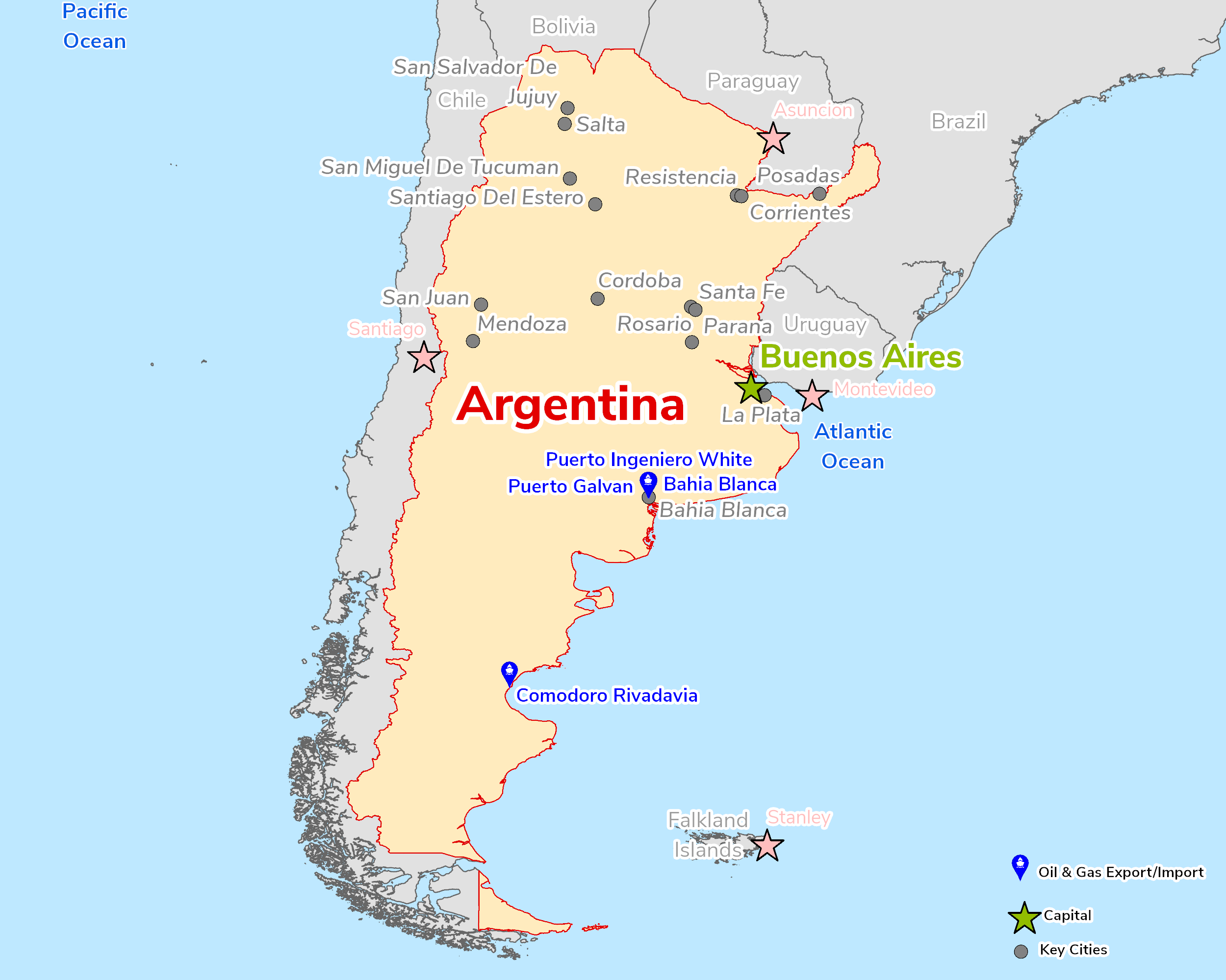 Map of Argentina