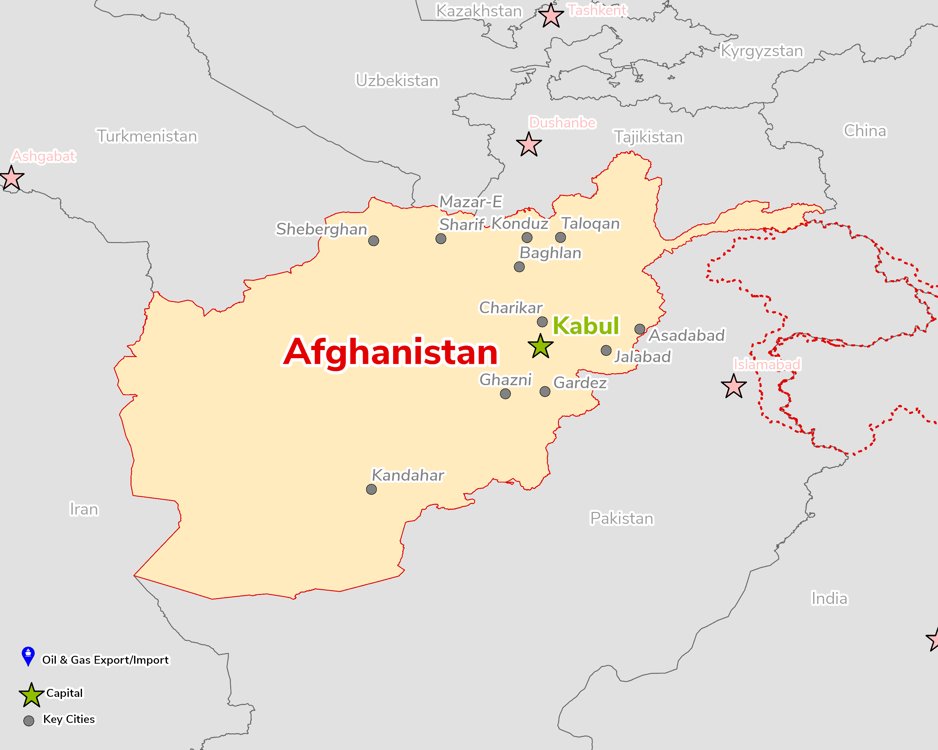 Map of Afghanistan