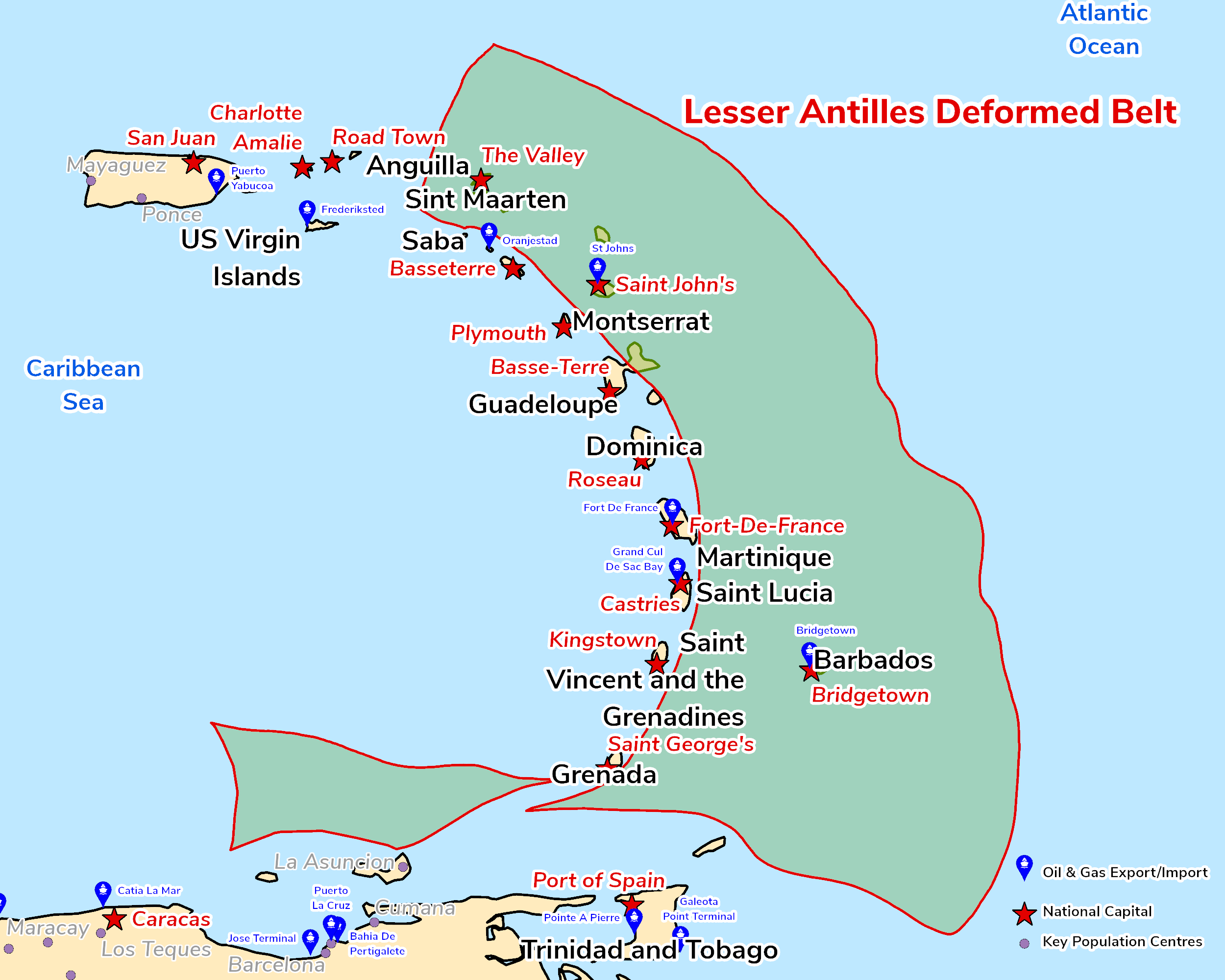 Lesser Antilles Deformed Belt