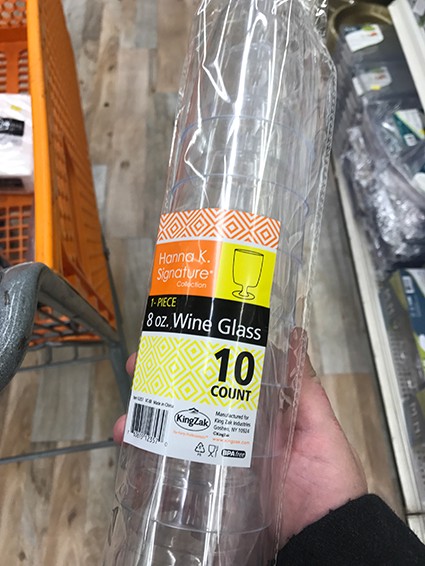 Plastic wine tumblers