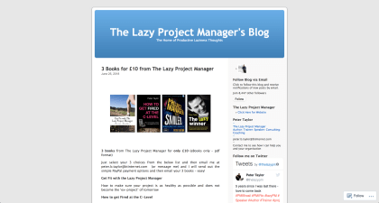 The-lazy-project-managers-blog