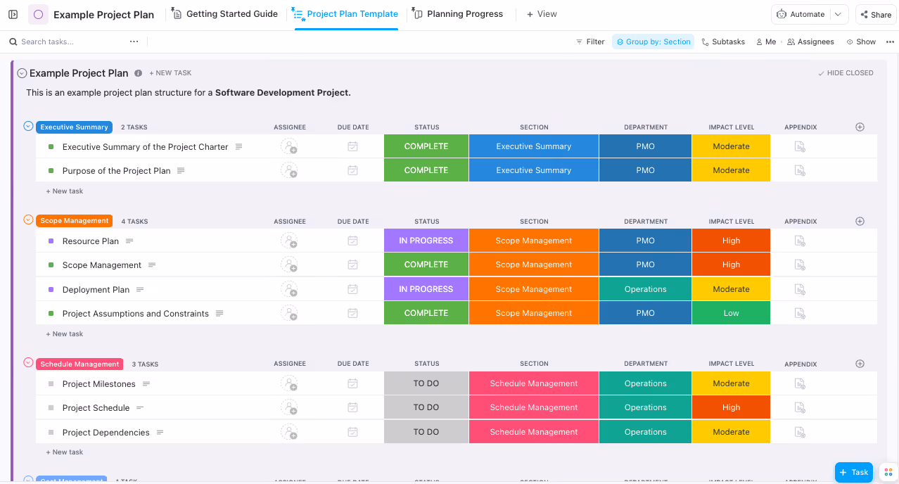 ClickUp project management tool