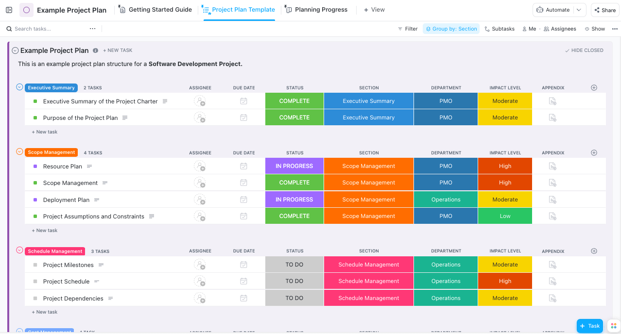 ClickUp project management tool