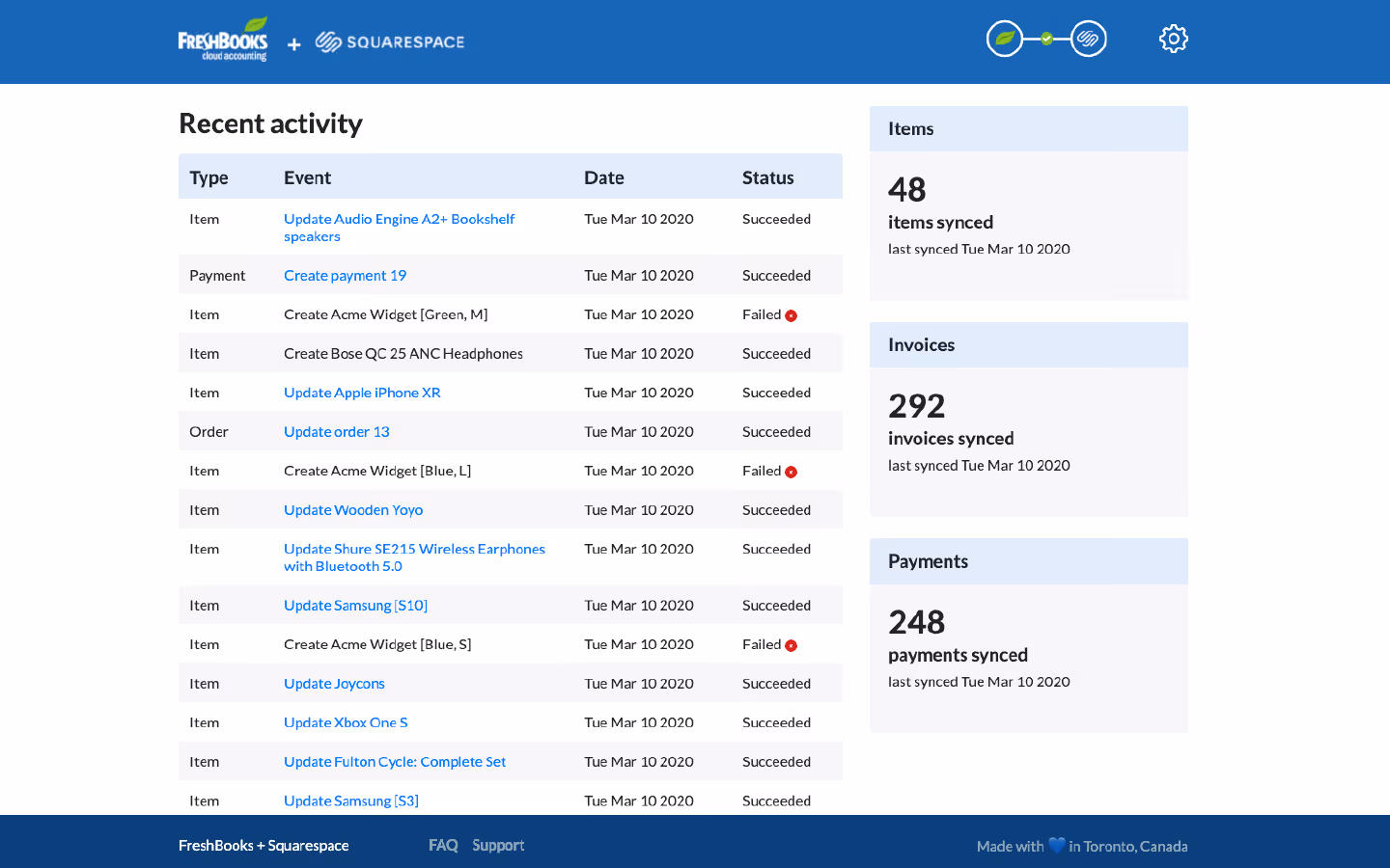 Freshbooks billing software