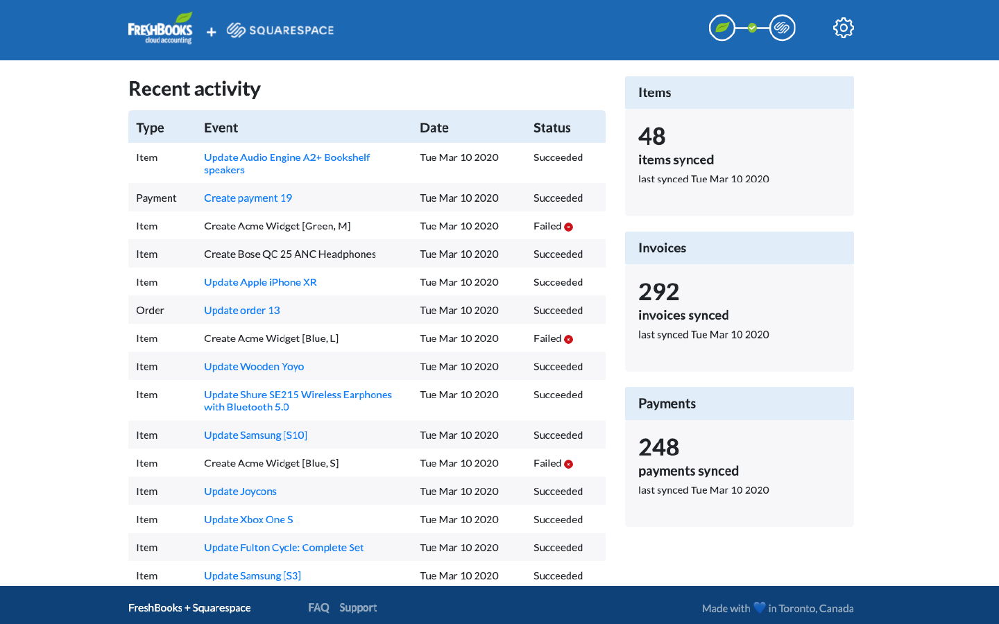 Freshbooks billing software