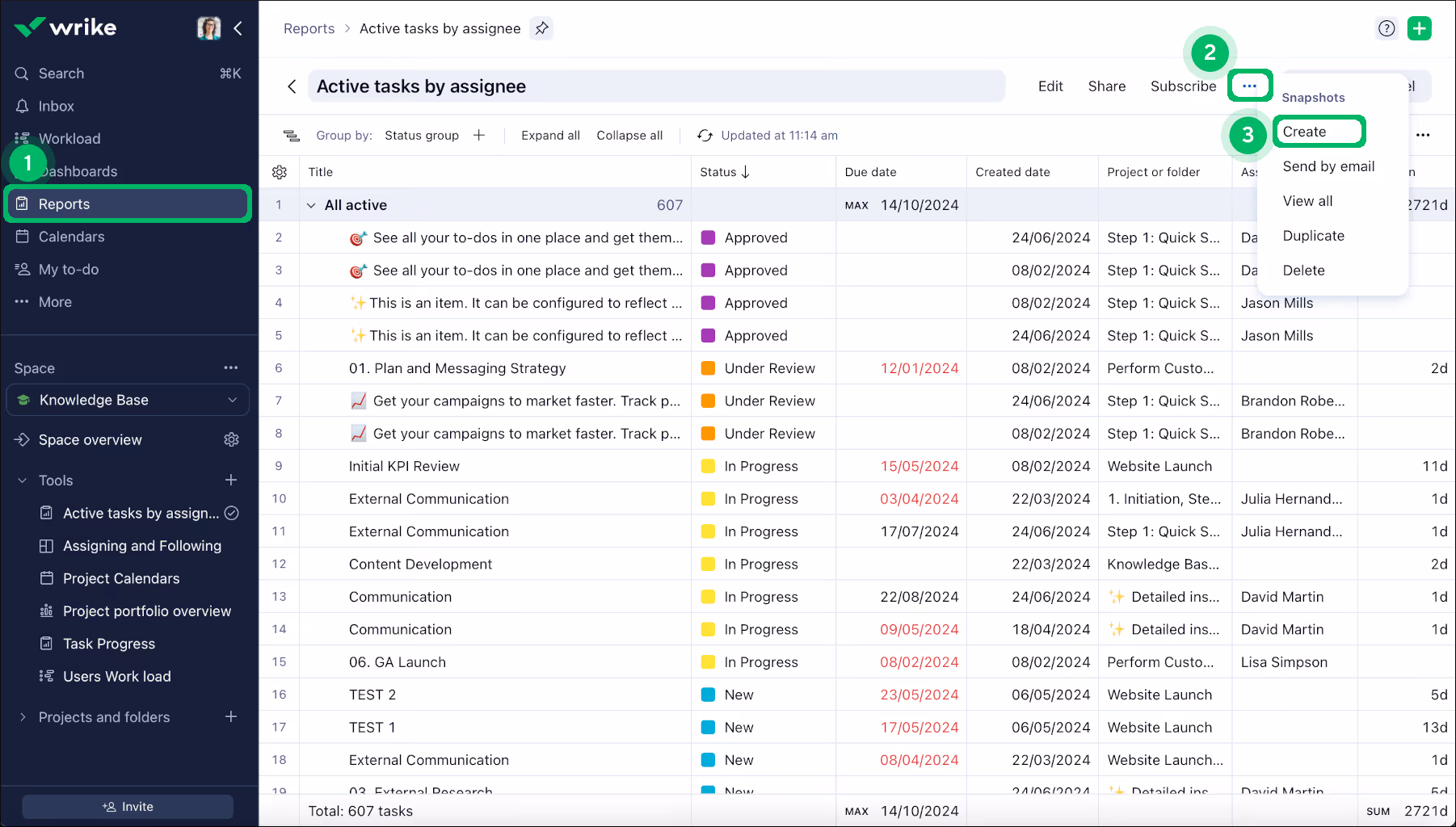 Wrike project management tool