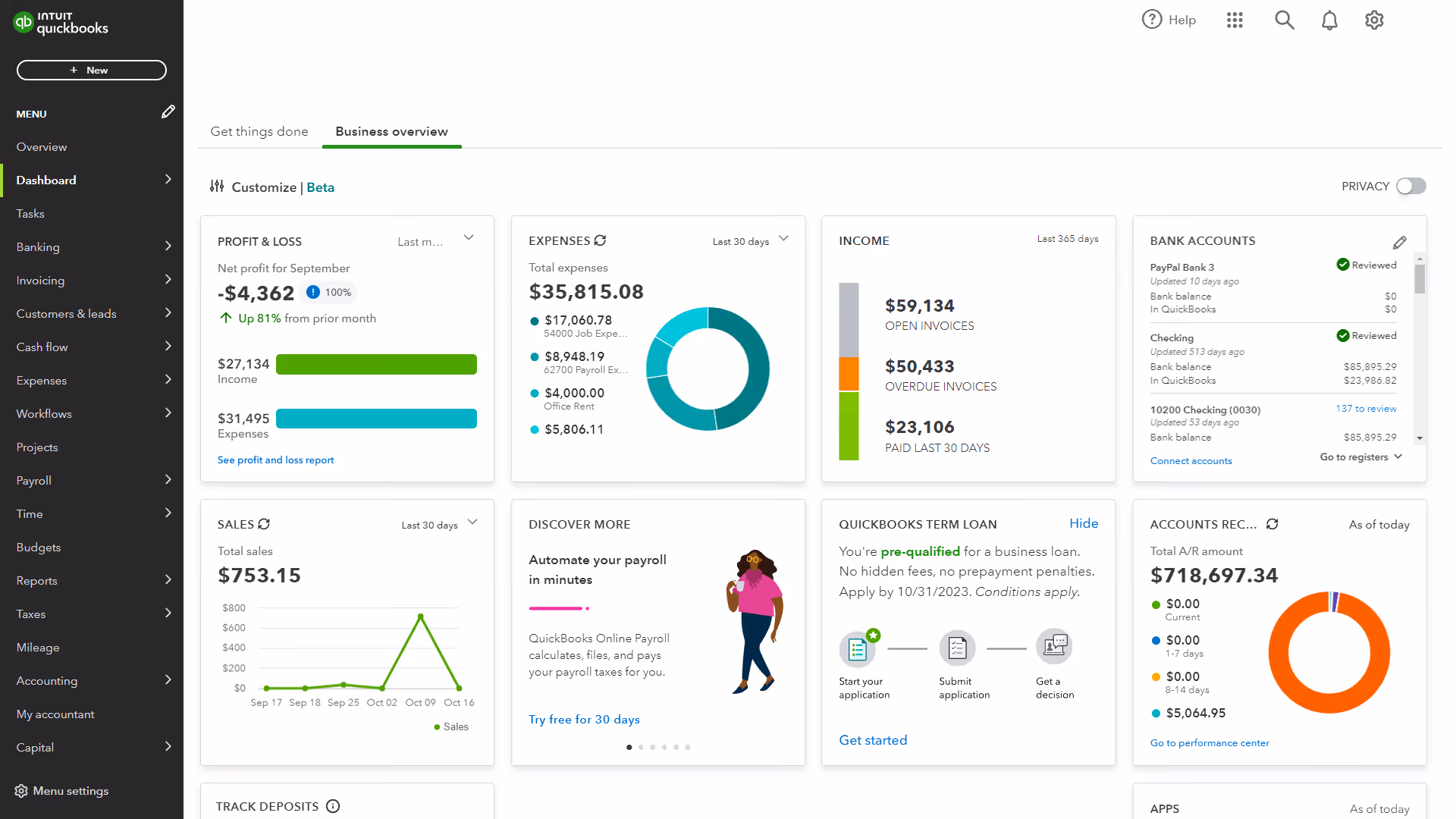 QuickBooks accounting software