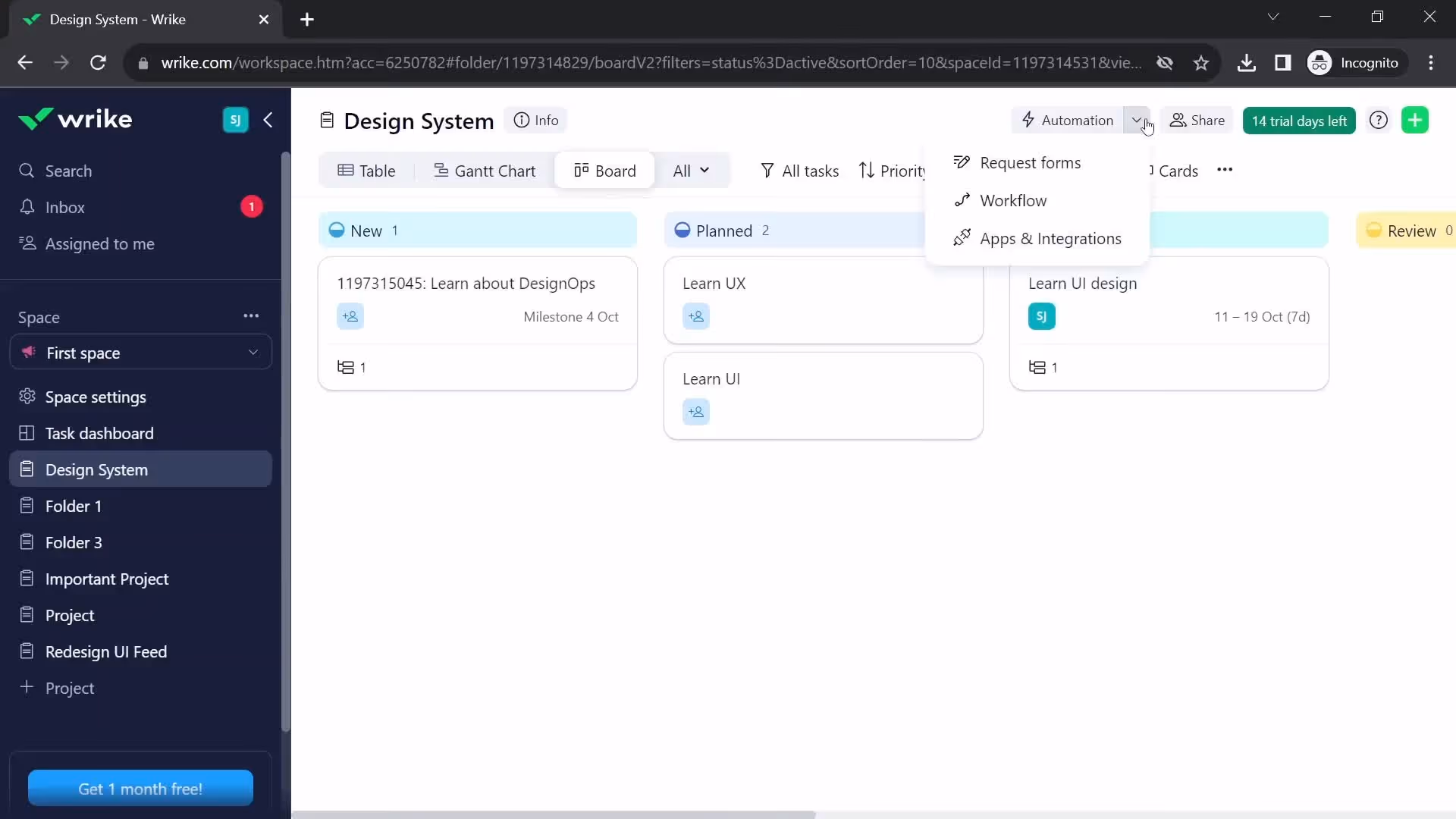 Wrike project management tool