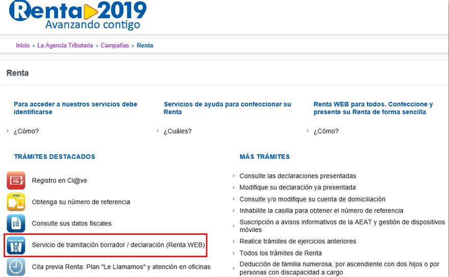 Renta 2019 | Cómo pedir el borrador de la renta a Hacienda | Vivus.es