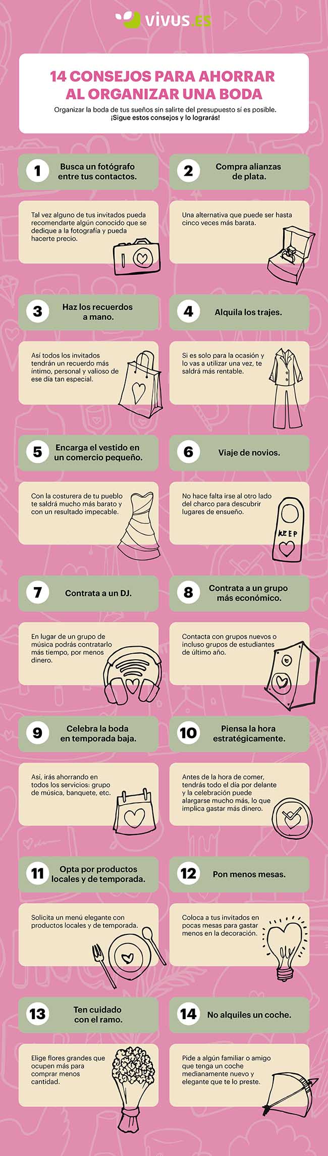 Infografía | Cómo ahorrar en una boda