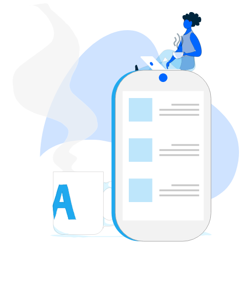 catalog list on phone.