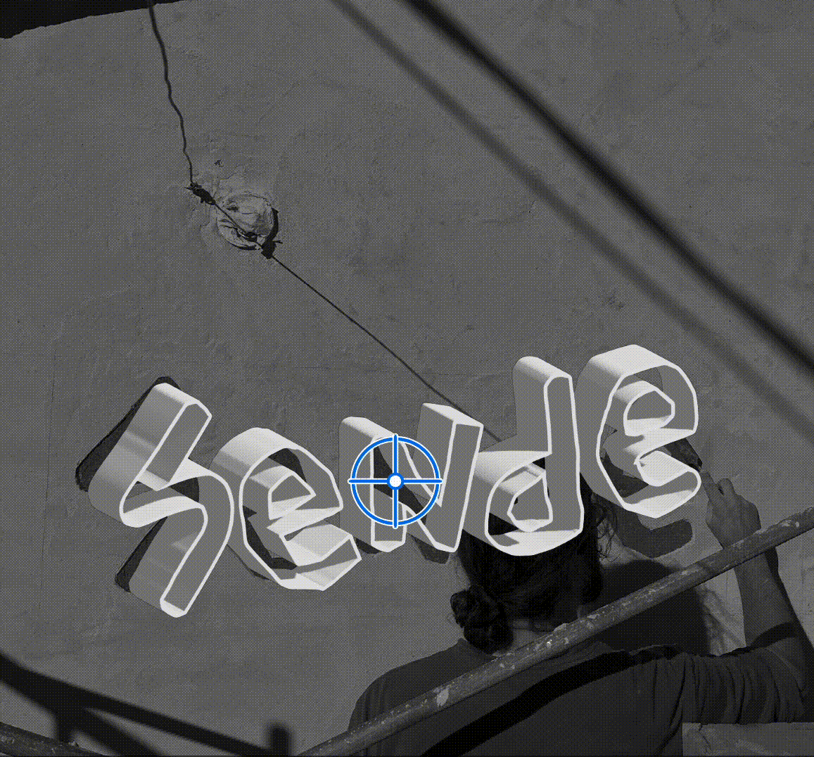 Extraction of the Sende letter from the mural