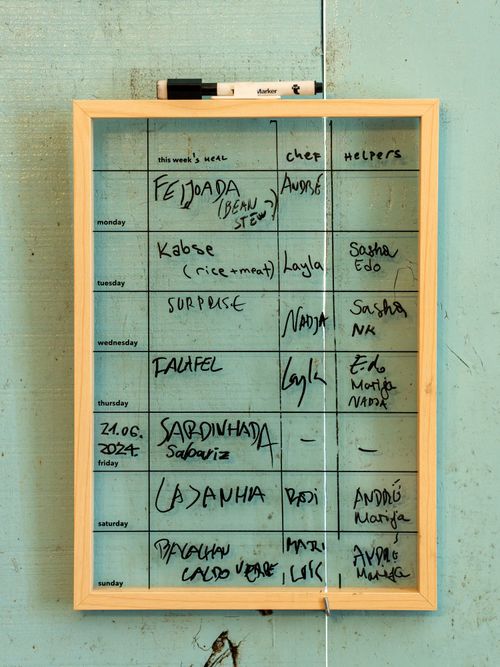 Dinner cooking calendar in Sende