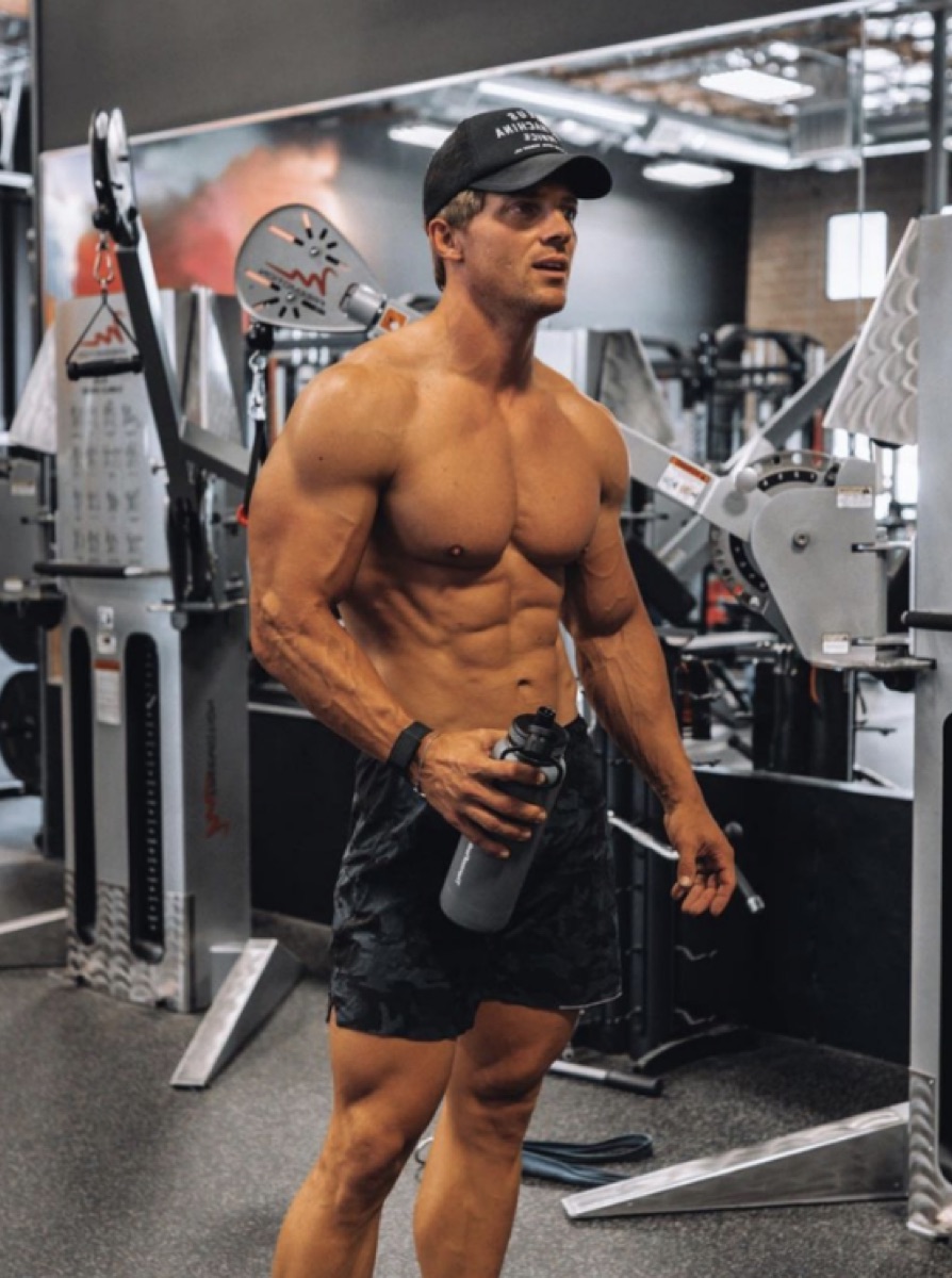 Steve Cook in the gym