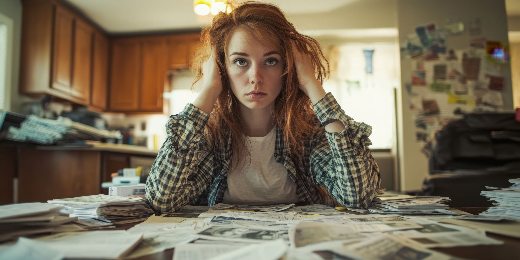 A tradie wife very stressed because of admin and being a wife