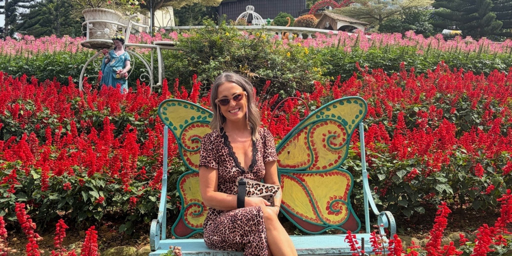A picture of a tradie wife business owner enjoying the holiday
