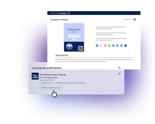 Download and Share Certificate
