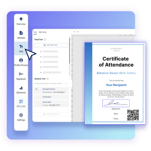 Design digital certificates