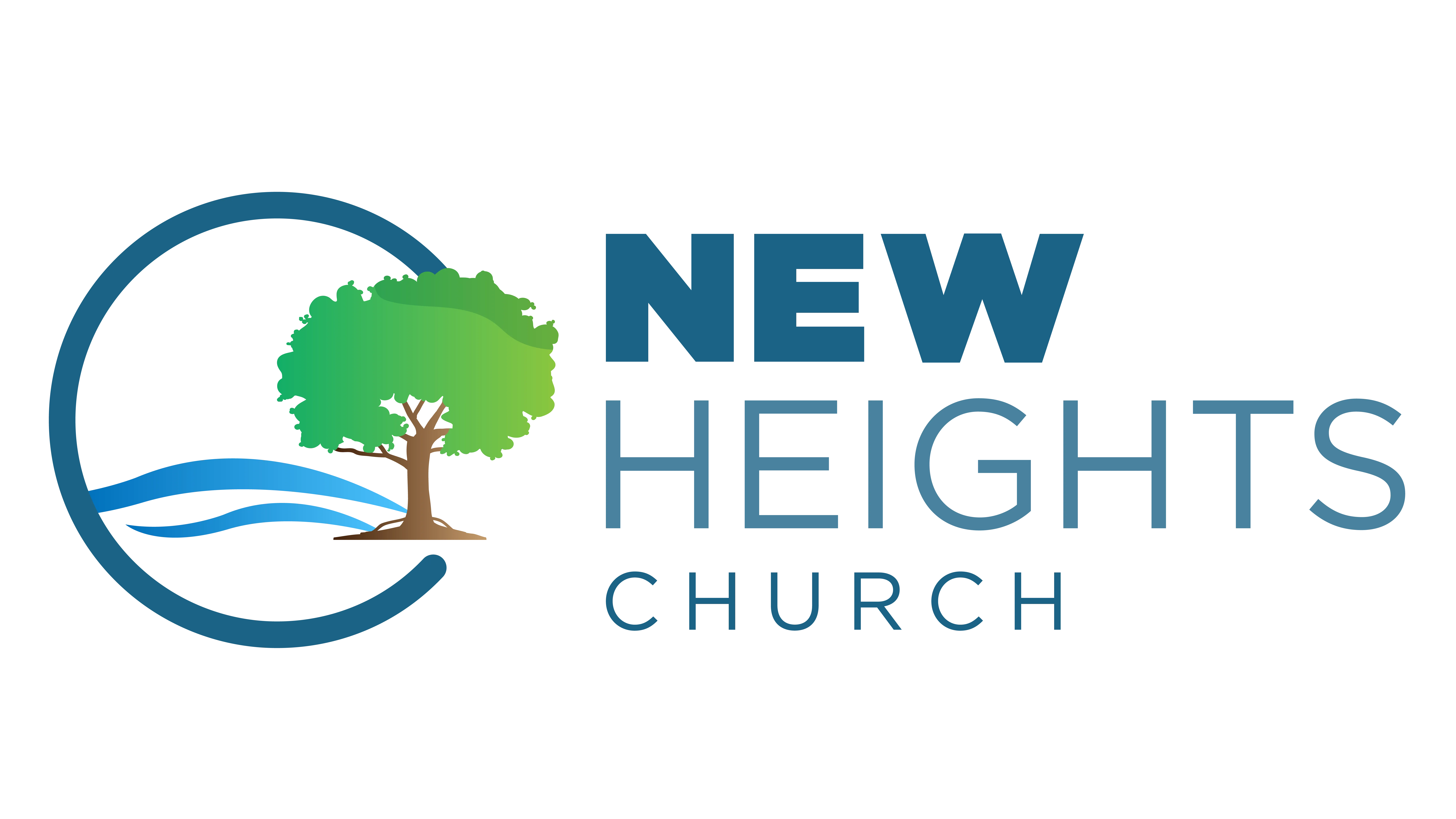 new height church's logo in the header