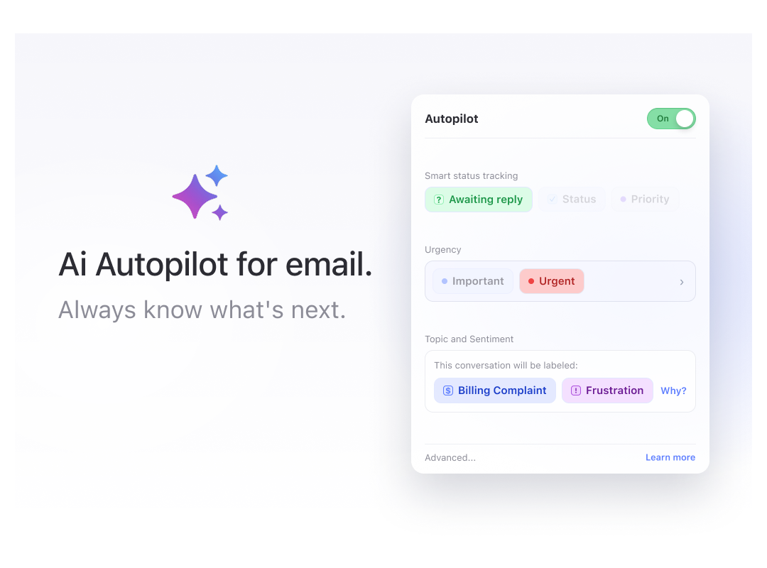Autopilot for email threads