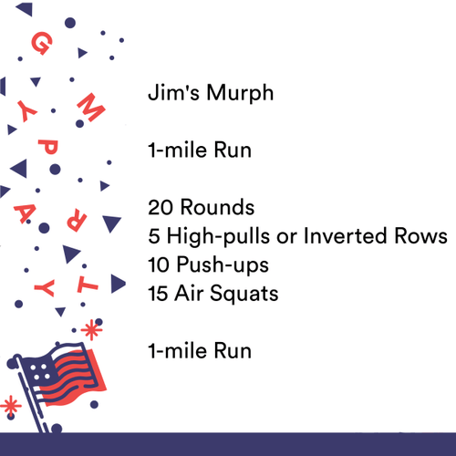 2021-05-30 Memorial Day Murph Gymparty Version by Coach Cheryl