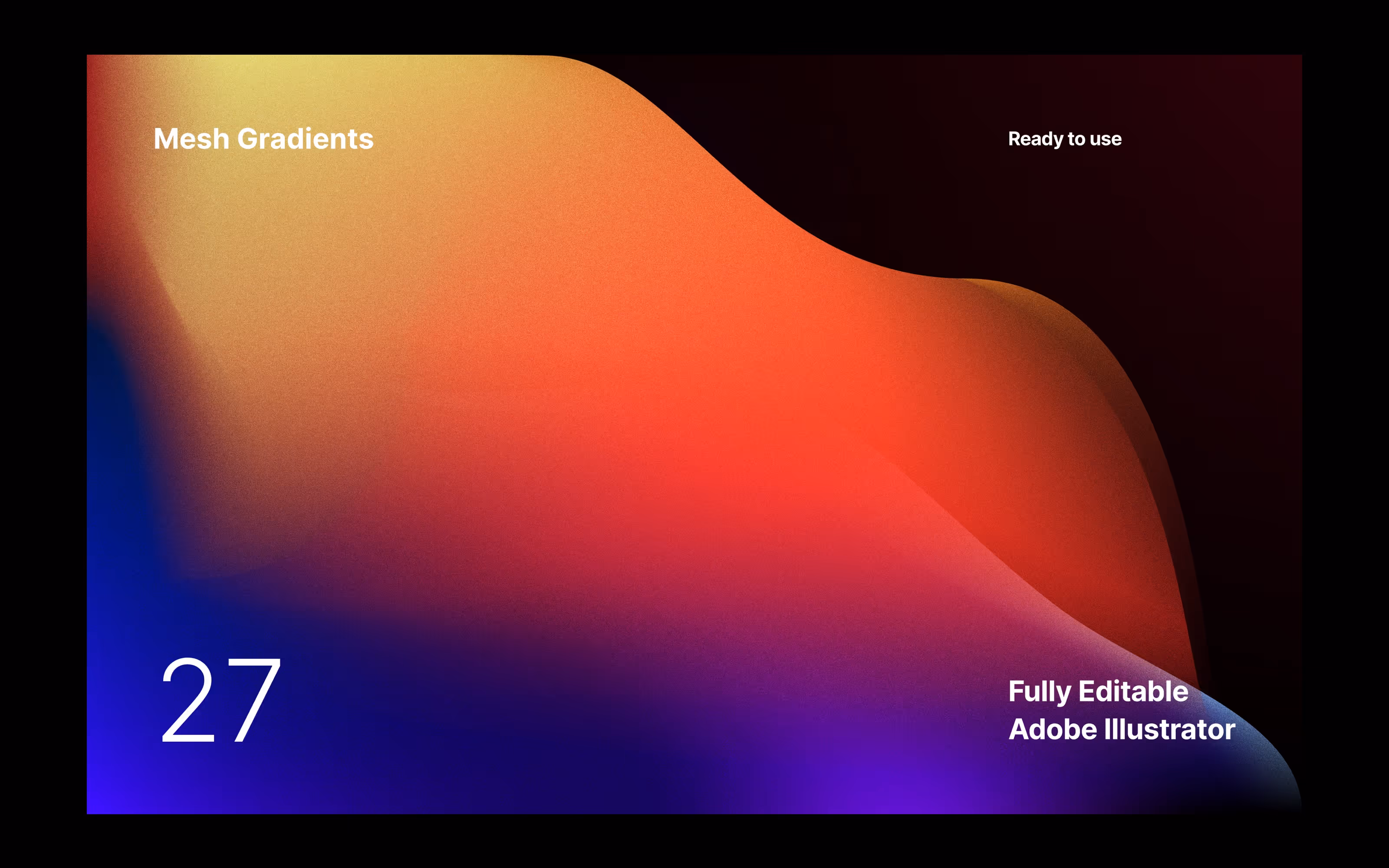 Mesh Gradients download for Illustrator, XD, Sketch and Figma