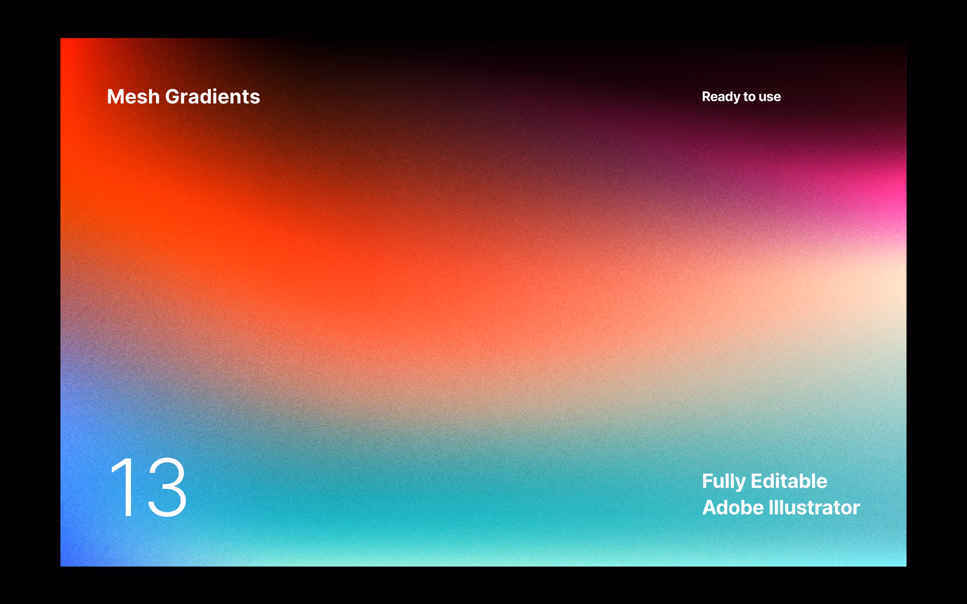 Mesh Gradients download for Illustrator, XD, Sketch and Figma
