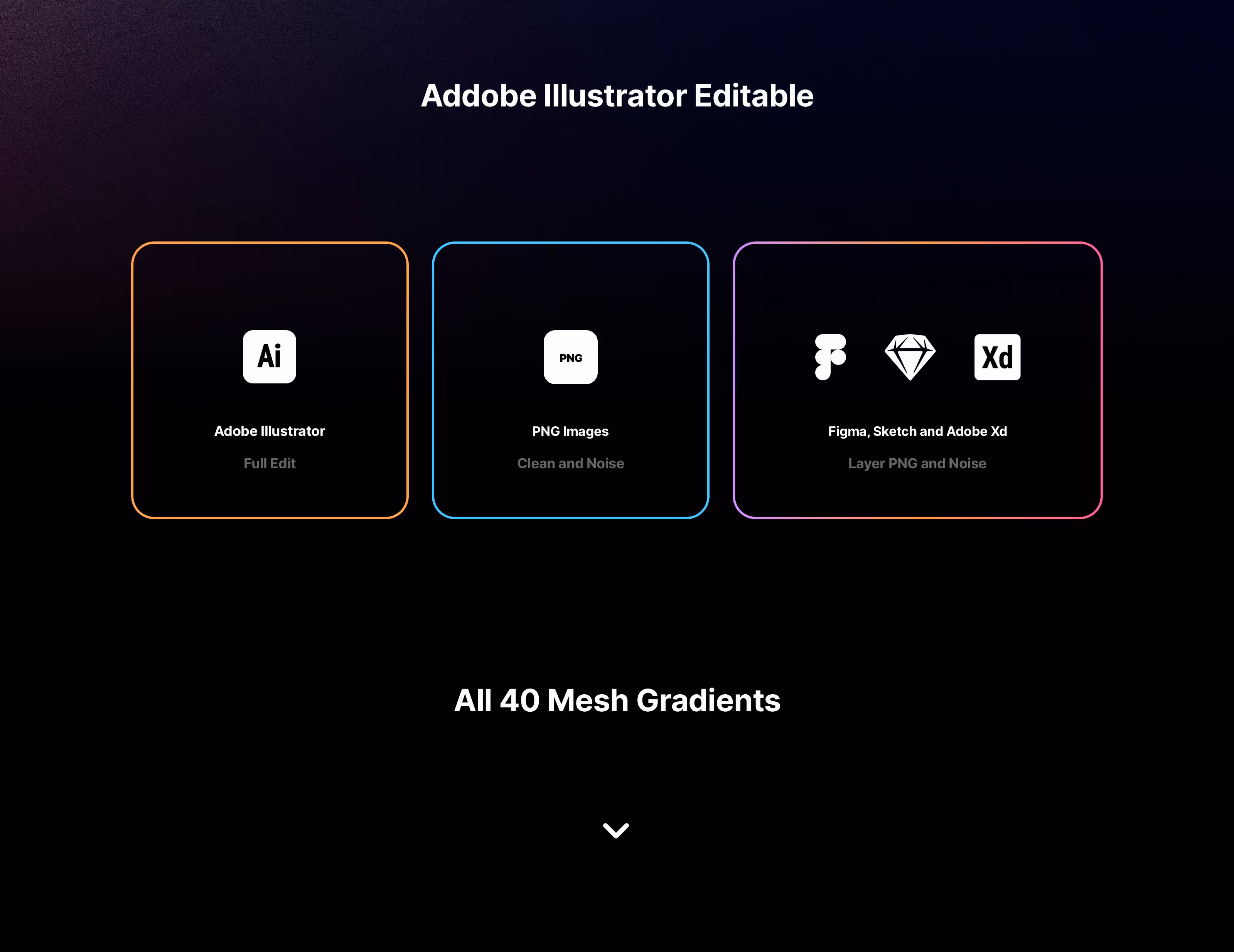 Mesh Gradients download for Illustrator, XD, Sketch and Figma