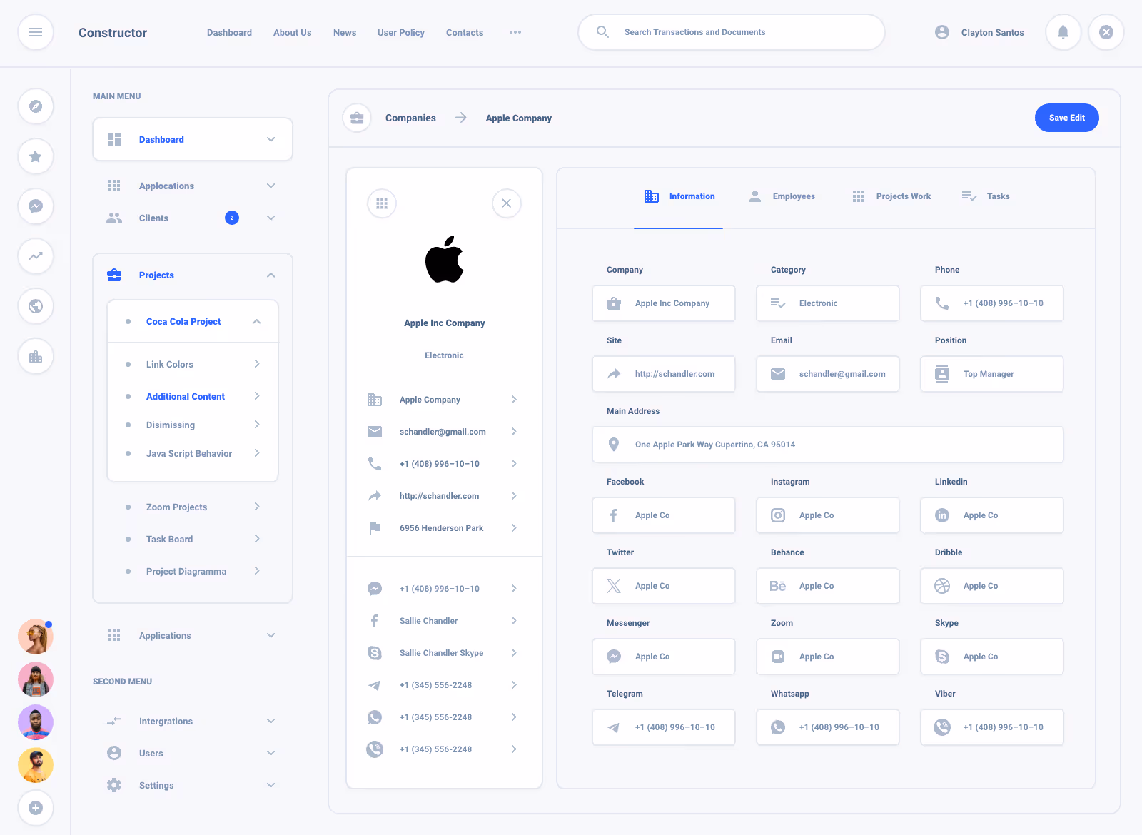 List Task Board Dashboard